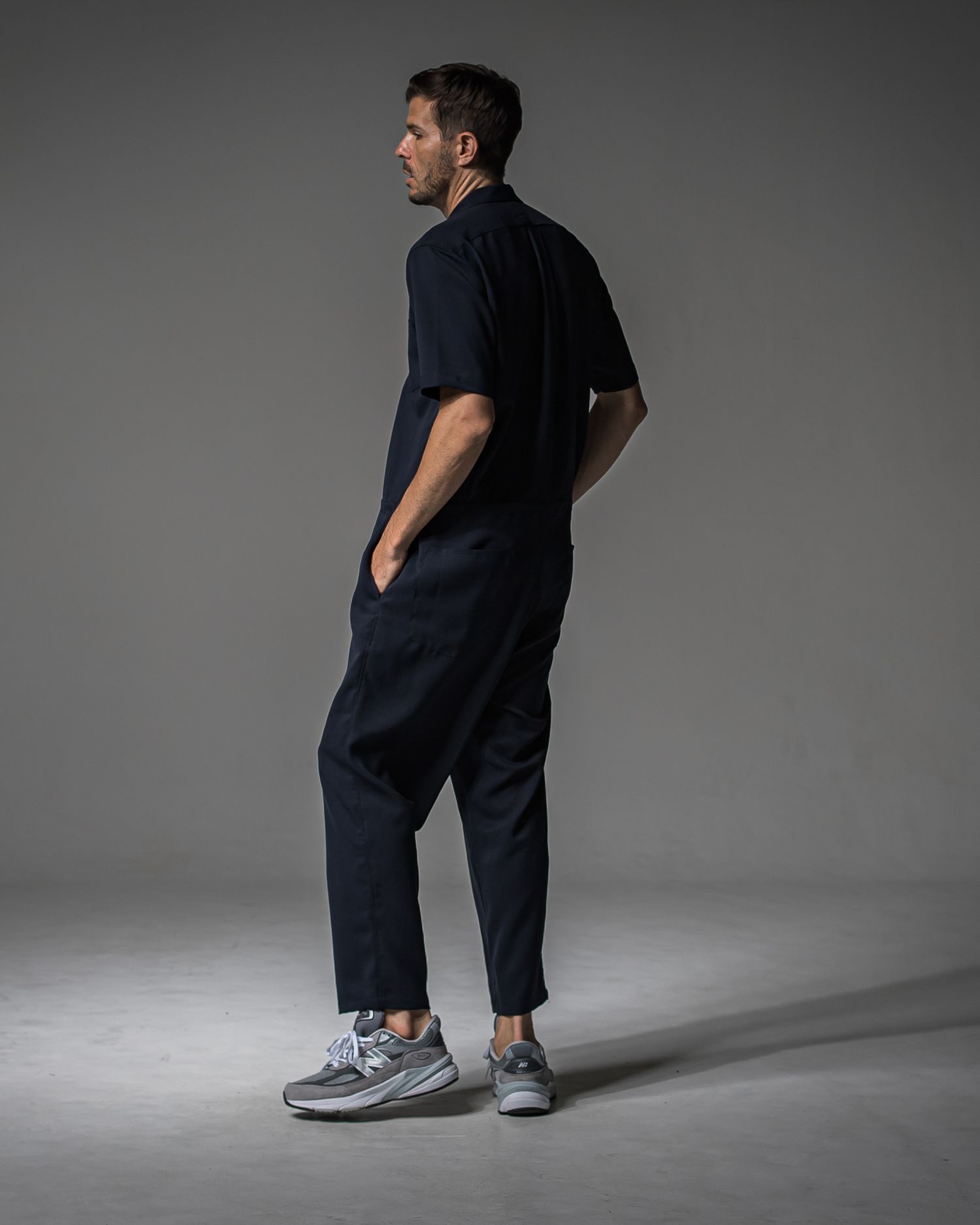 RAGE TWILL HALF ALL IN ONE / DP1-TN-001 / 半袖シャツオールインワン / ネイビー (3月中旬入荷予定)