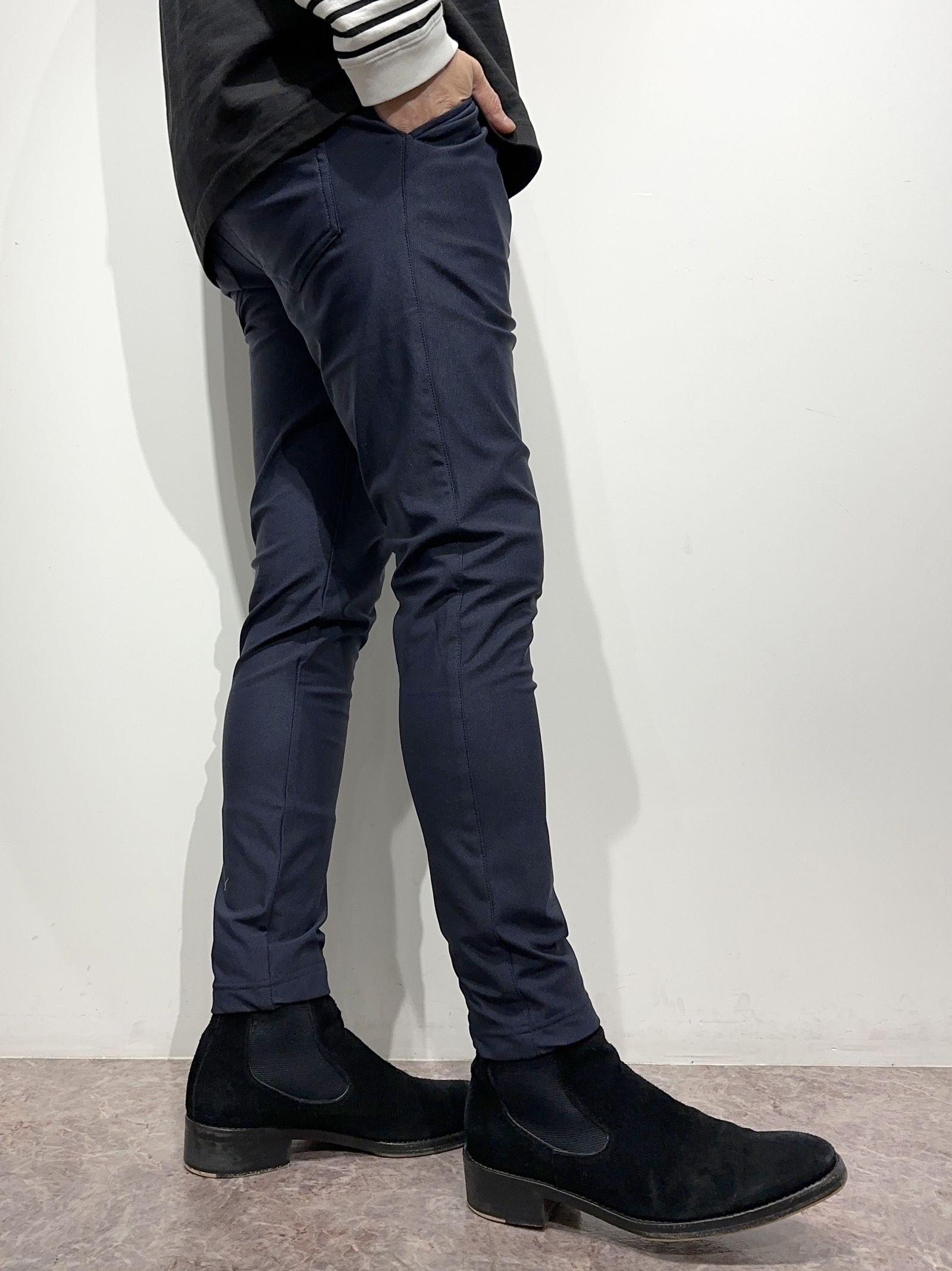 CHRIS EASY HEAT TUCK PANTS / RC38-ST-016HT / 裏起毛ワンタックスラックスイージーパンツ / ネイビー (10月下旬入荷予定)