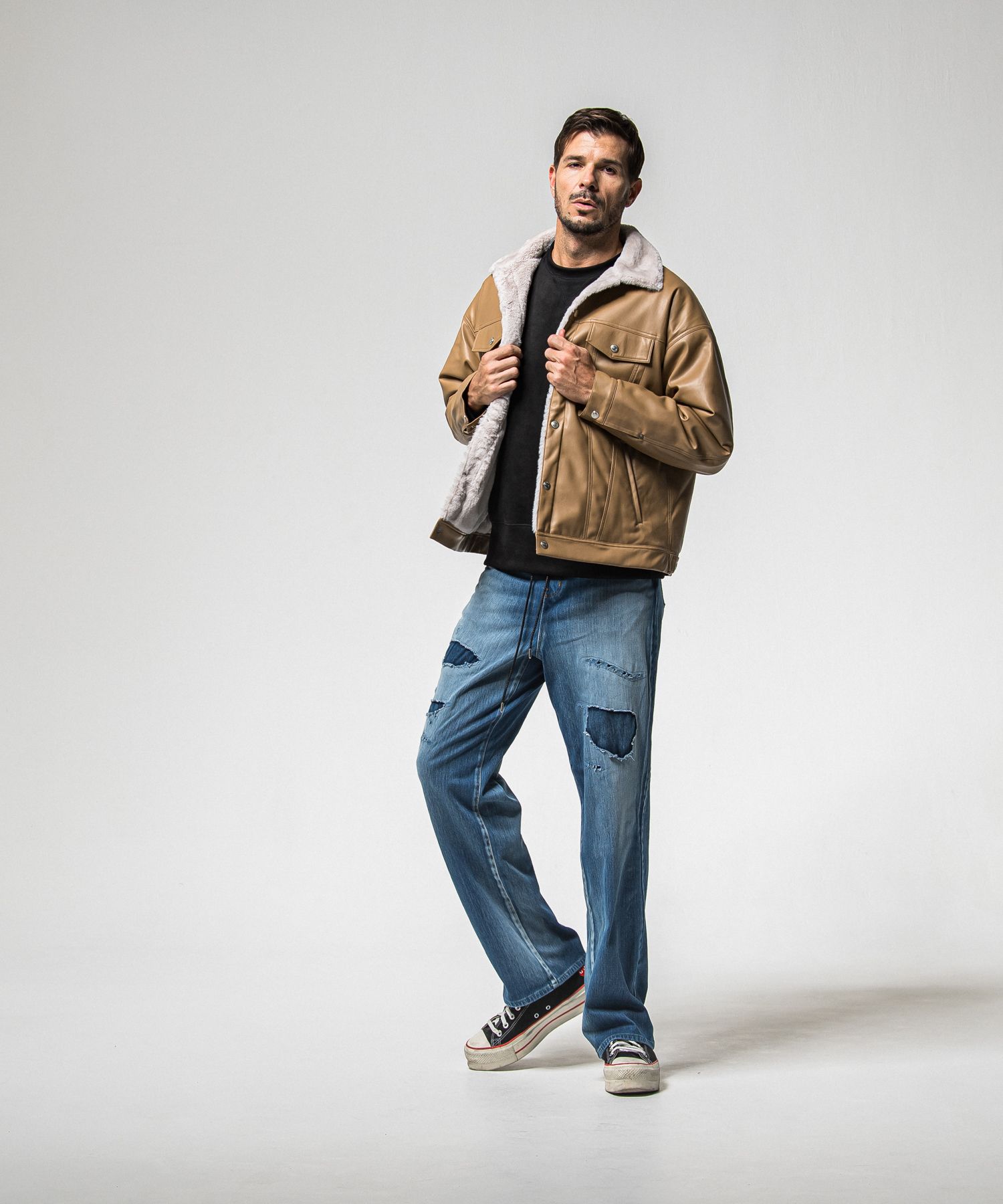 KING DENIM JERSEY / RC38-ST-005 / デニムジャージバギーワイドパンツ / インディゴクラッシュ (12月中旬入荷予定)