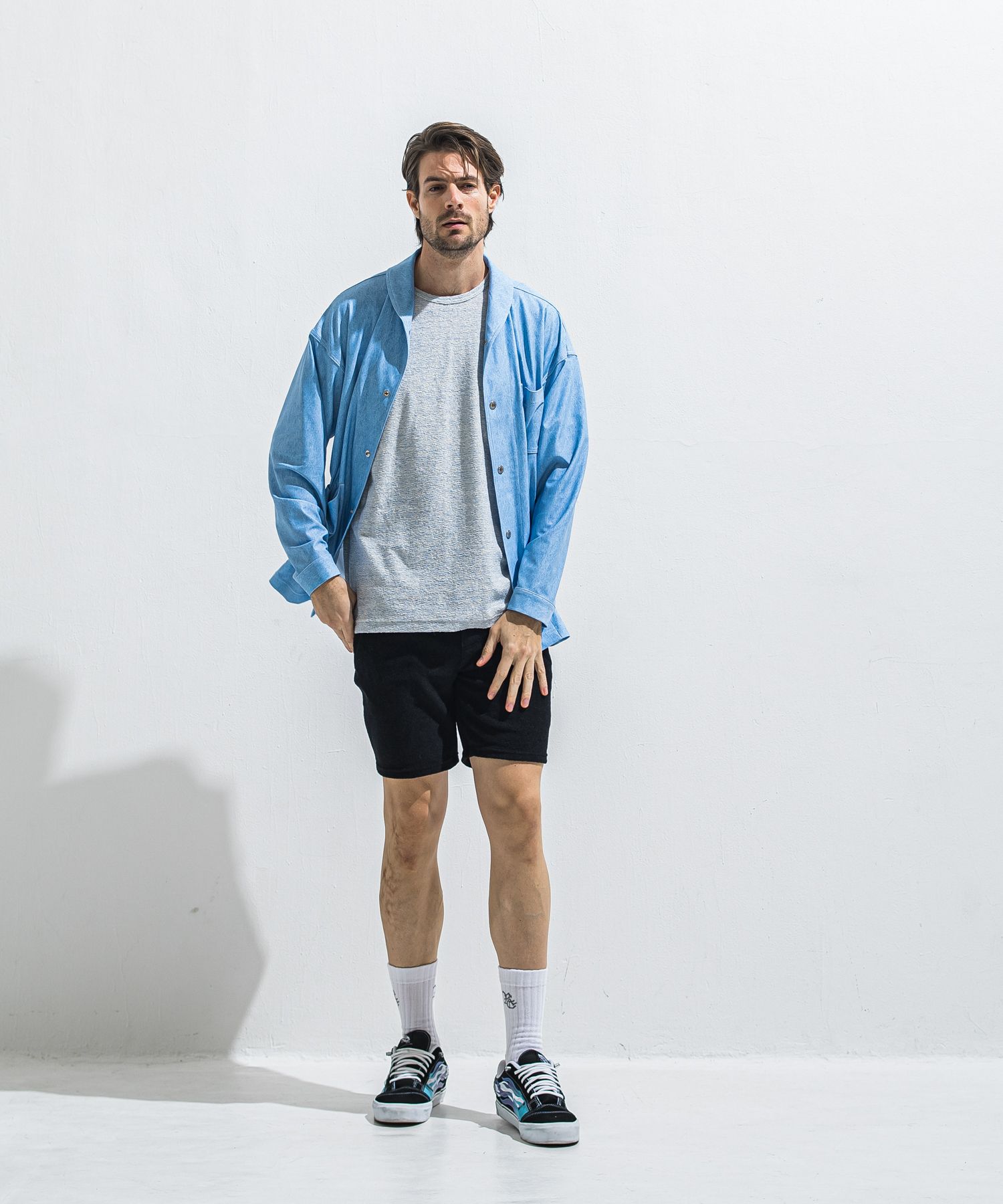 RUSH CAVER ALL / RC40-JK-002 / ラッシュガードカバーオール / ライトインディゴ (5月中旬入荷予定)