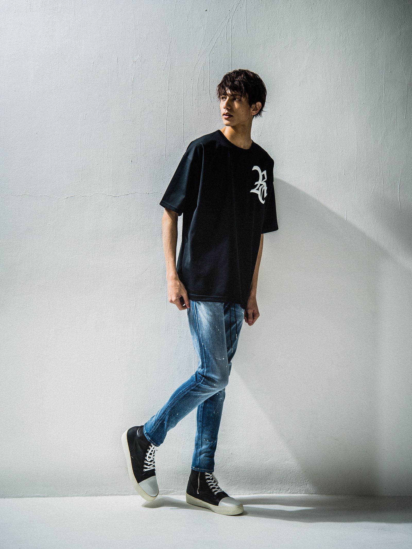 BLIND DENIM JERSEY / RC24-ST-019 / デニムジャージスキニーパンツ