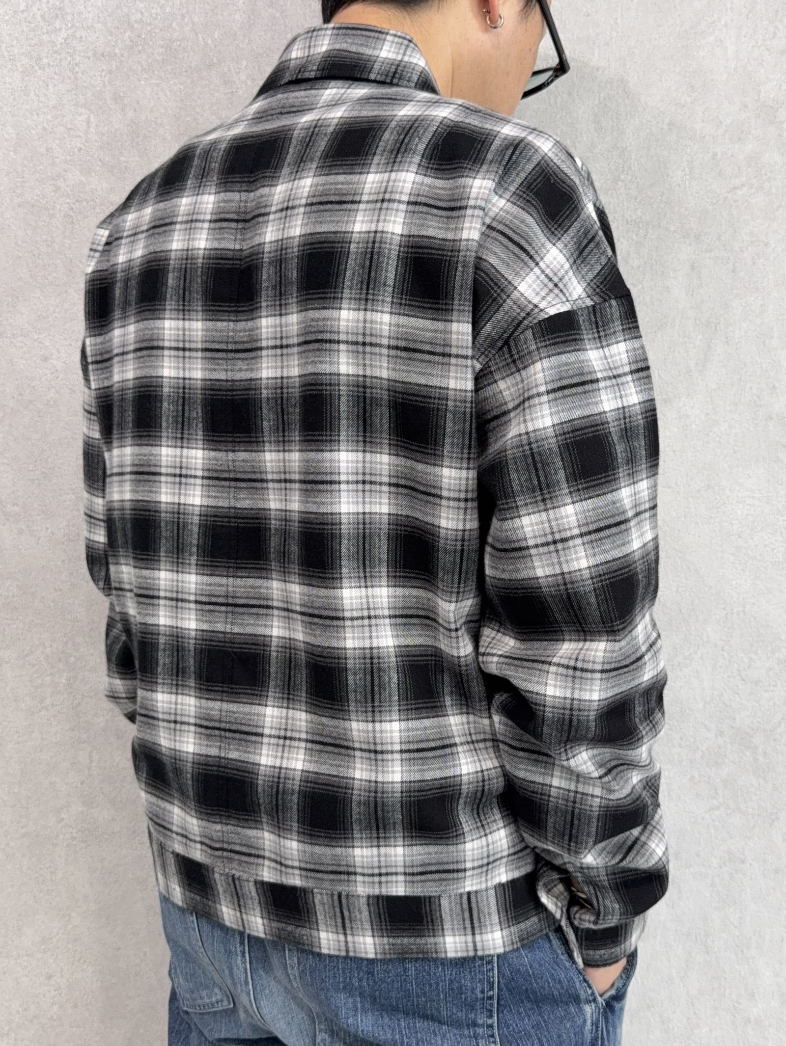 CHECK SHIRT JACKET / RC41-SH-003 / チェックシャツジャケット / ブラック