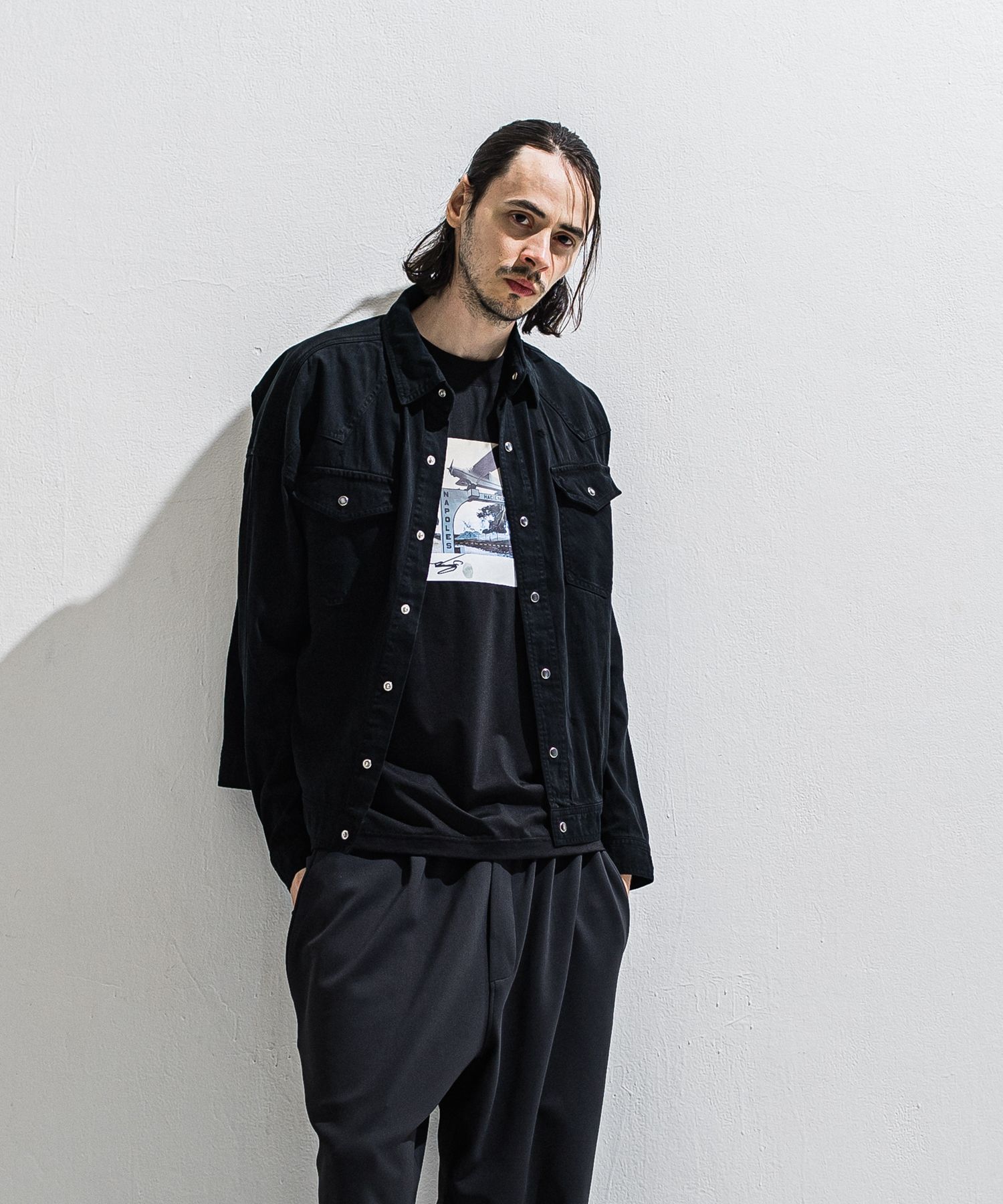 WESTAN JK / DP1-JK-004 / ウエスタンシャツジャケット / ブラック (3月中旬入荷予定)