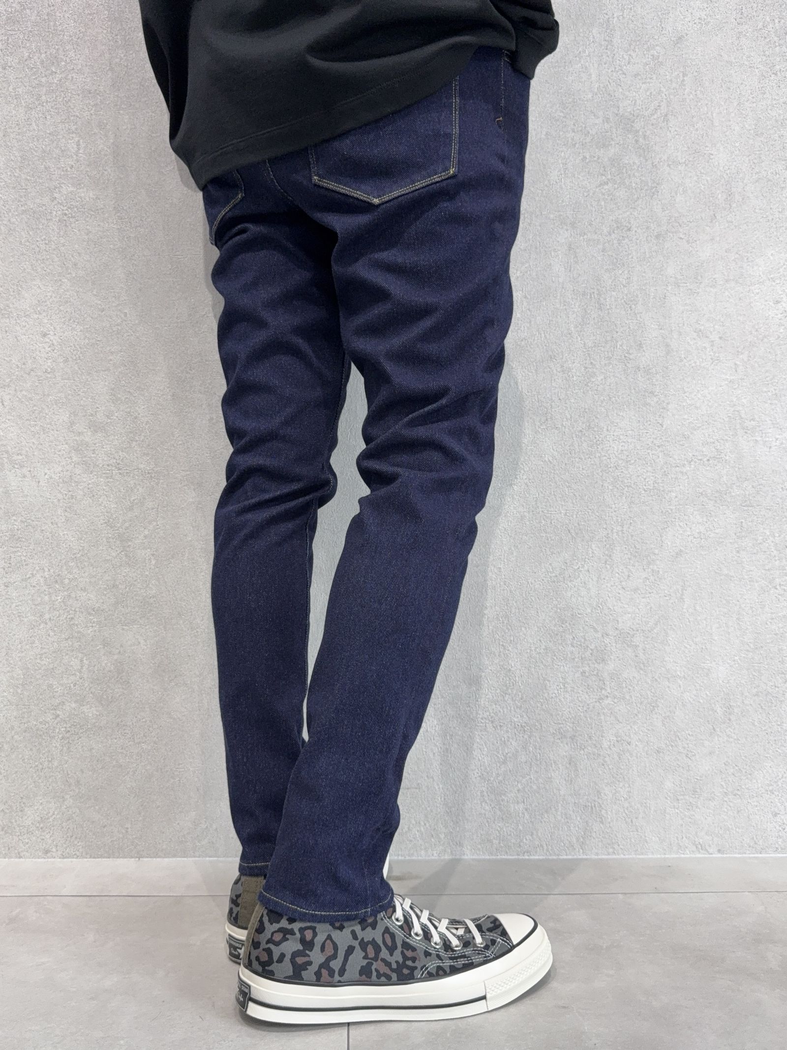 MICK DENIM JERSEY / BASIC-ST-020 / デニムジャージテーパードパンツ / インディゴワンウォッシュ