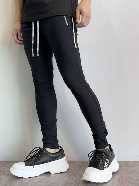【RESOUND×BANDELコラボ】 RC×BANDEL JOHNSON LINE PANTS / RCB29-ST-009 / ラインパンツ / ブラック