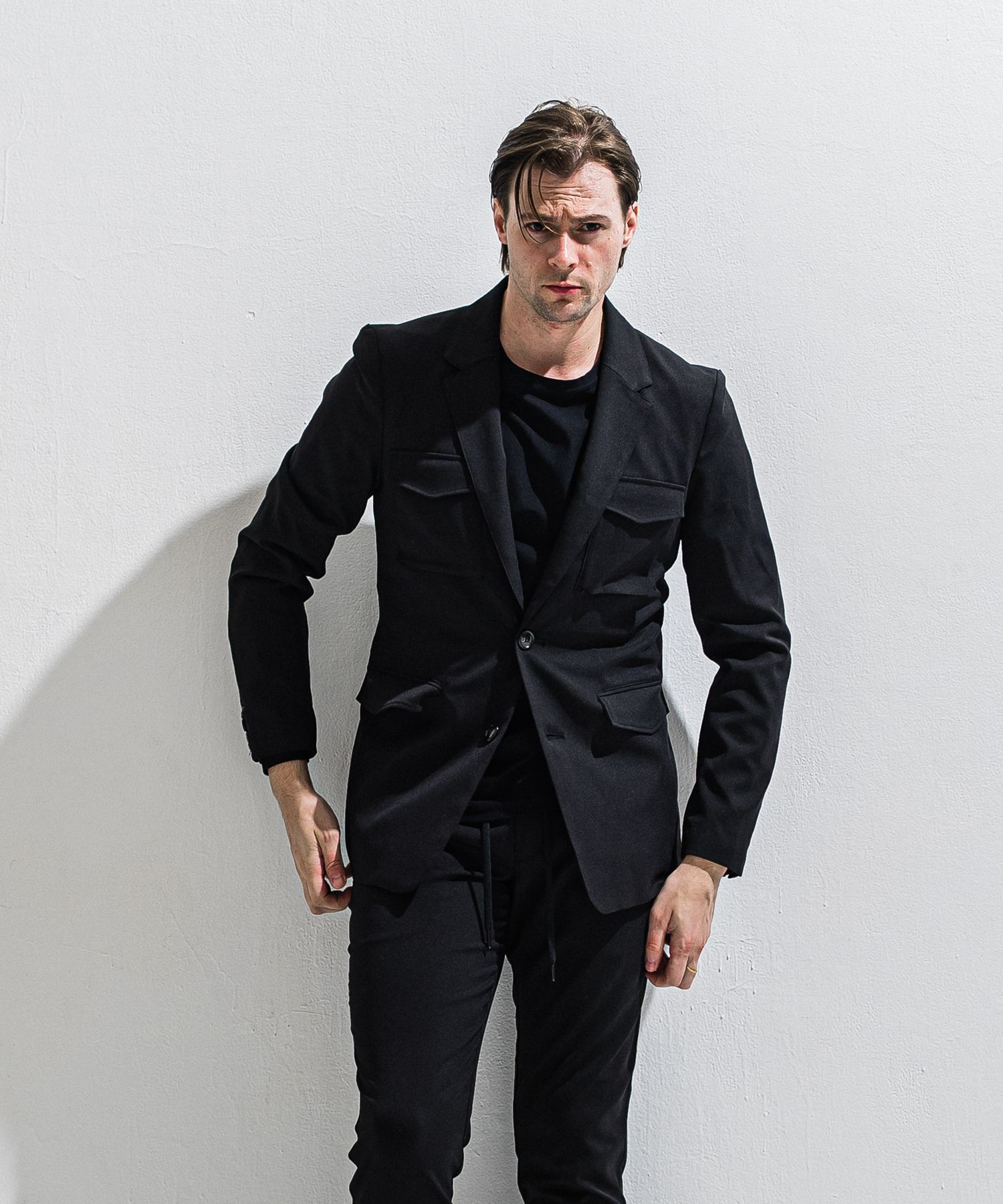 PS-65 JACKET / DP1-JK-002 / ミリタリーテーラードジャケット / ブラック (2月中旬入荷予定)