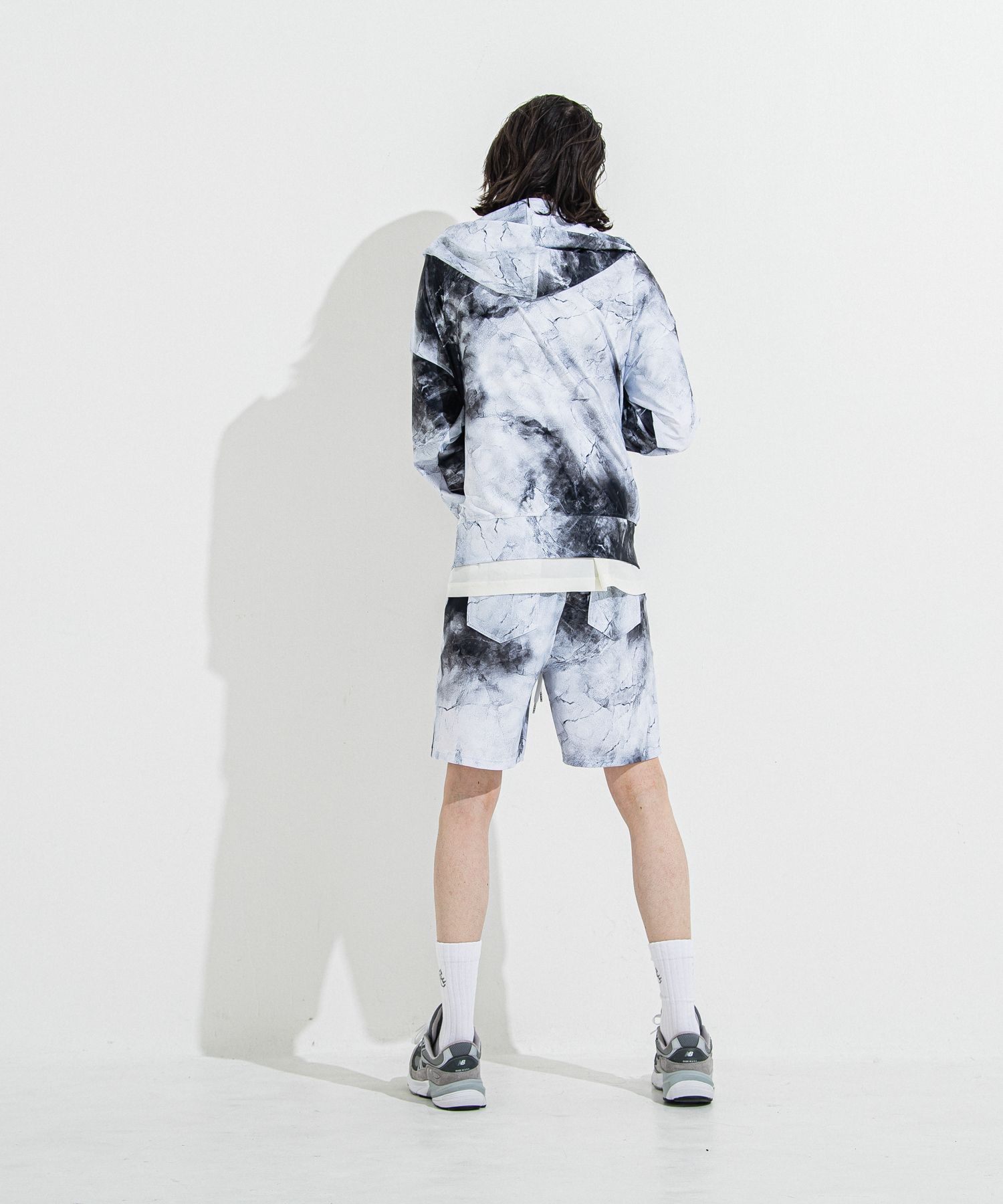 RUSH OVER ZIPUP HOODIE / RC36-C-001 / ラッシュガードパーカー / マーブルホワイト