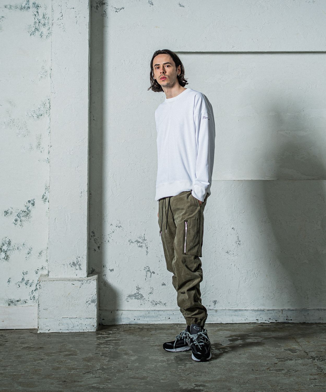 DAVID CARGO PANTS / RC35-ST-040 / ミリタリー裾ゴムカーゴパンツ / ヴィンテージカーキ