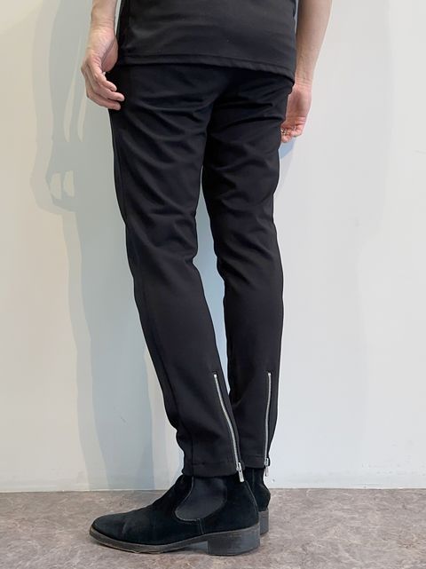 【JOEMONTANA×RESOUND】 ERIC EASY PANTS / RC28-ST-027-J / 裾ジップルーズイージーパンツ / ブラック