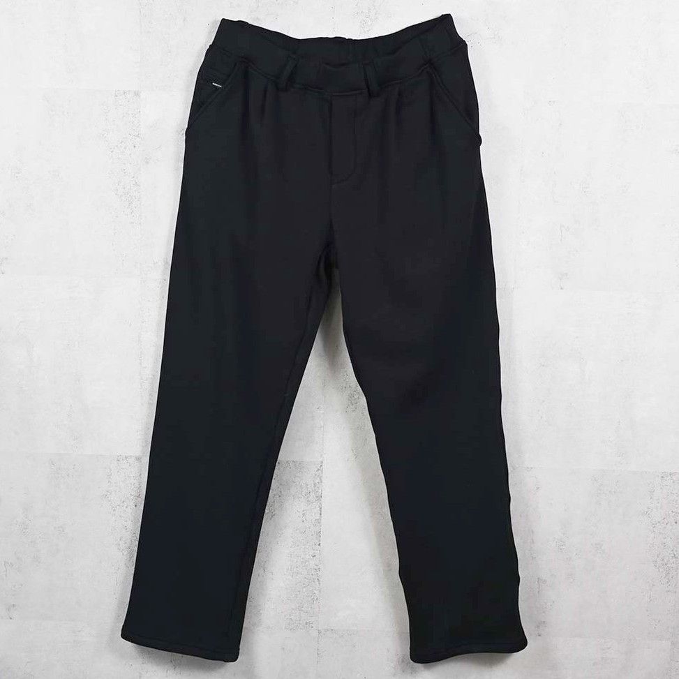 VELOURS FLEECE WIDE TUCK PANTS / RC38-ST-016HWT / 裏起毛スウェットワイドタックパンツ / ブラック (11月中旬入荷予定)