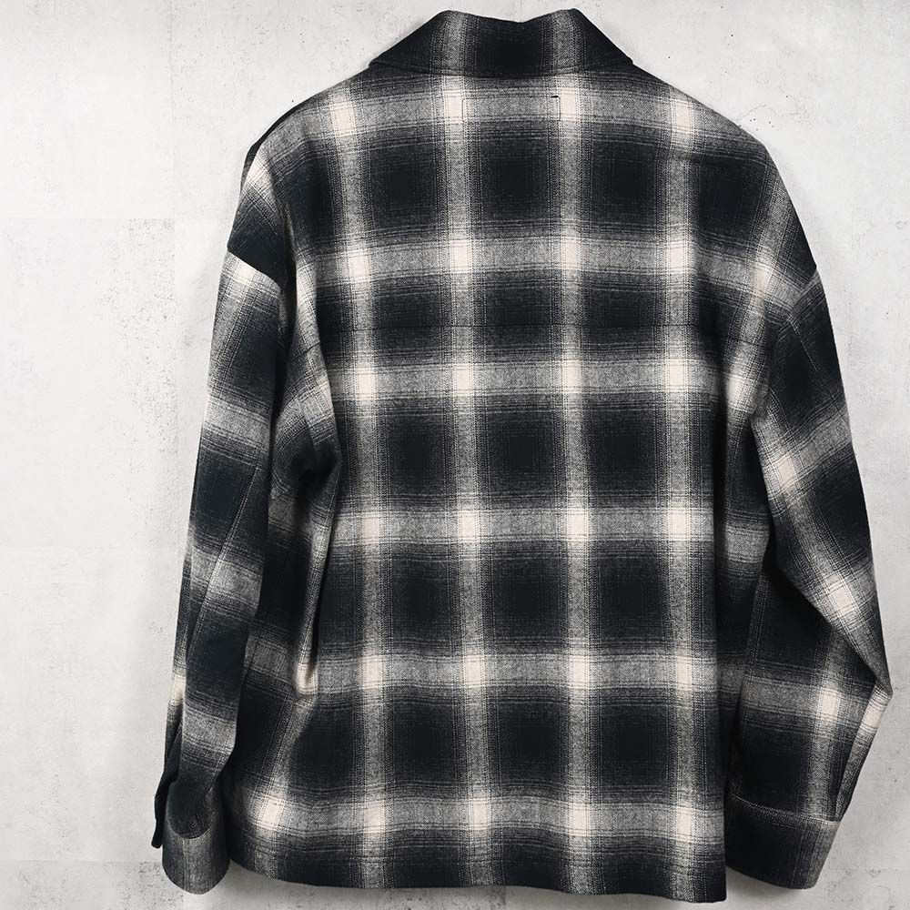 FLANNEL CHECK JK / RC38-JK-007 / フランネルチェックCPOジャケット / ブラック (10月中旬入荷予定)