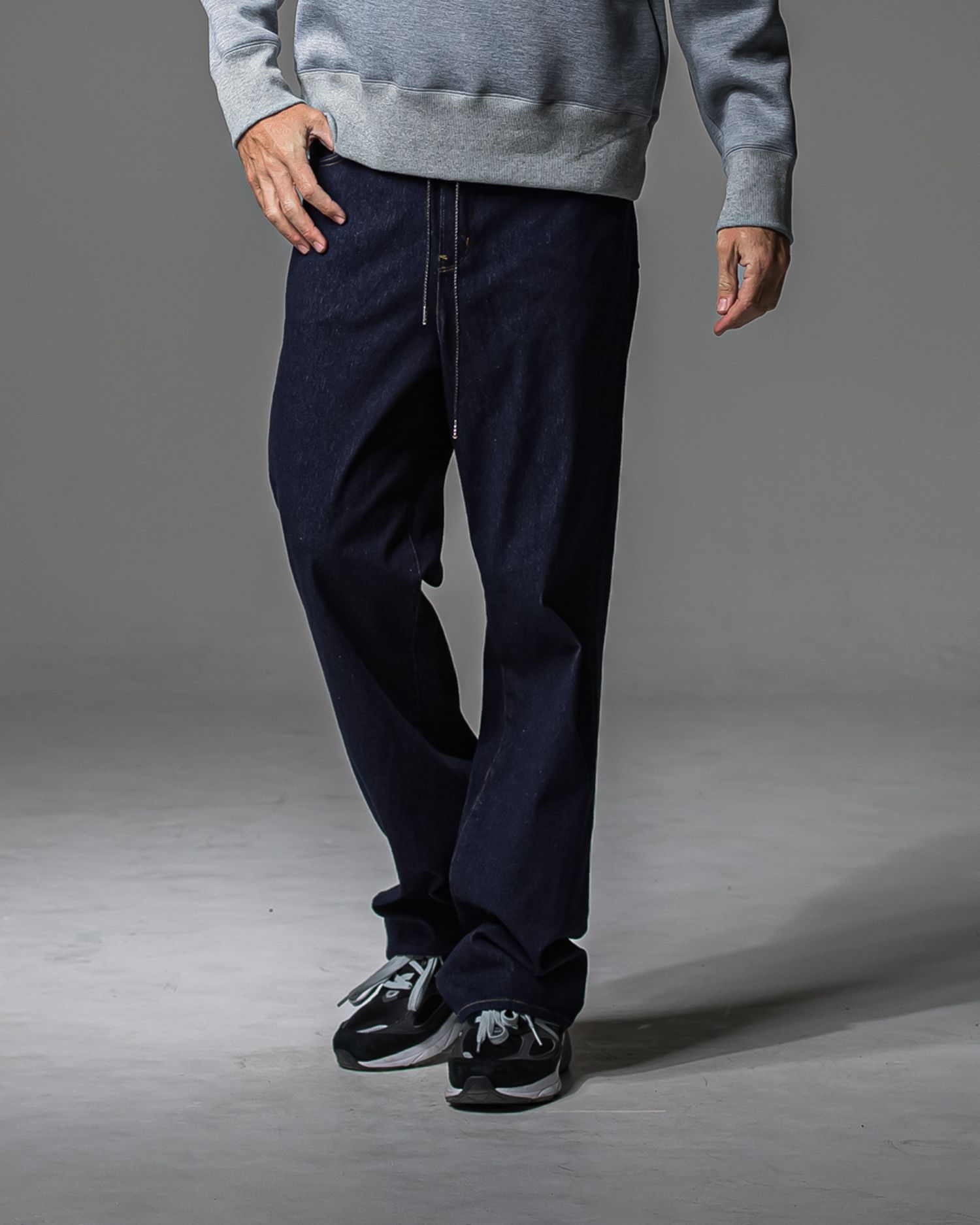 KING DENIM JERSEY / BASIC-ST-005 / デニムジャージ バギーワイドパンツ / インディゴワンウォッシュ