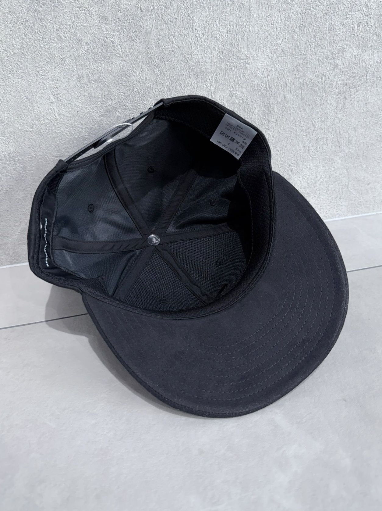 SUEDE RC BB CAP / RC37-CAP-001 / スエードエコレザーべースボールキャップ / ブラック×ブラック