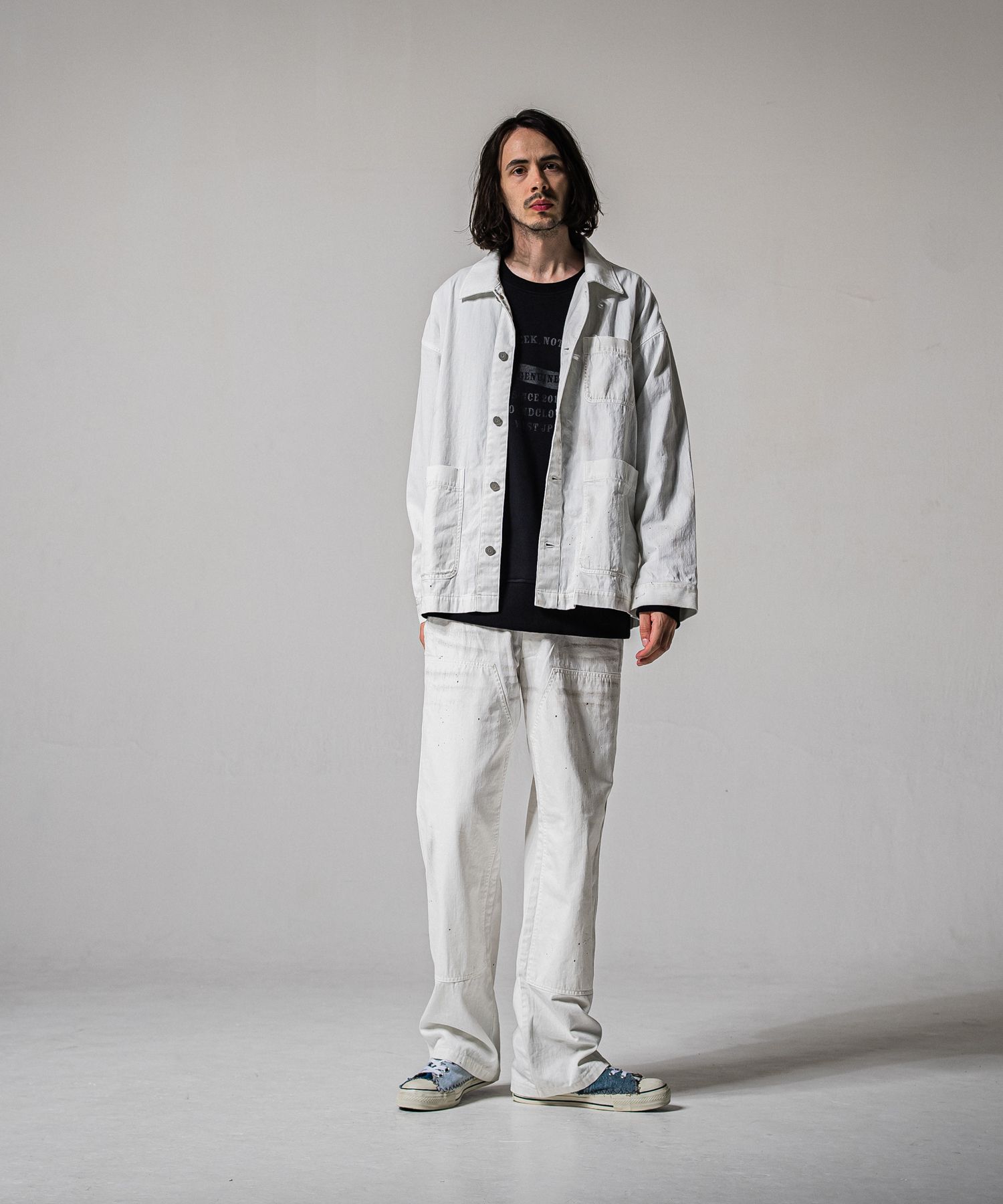 HF URAKE COLLEGE DROP TRAINER / RC39-C-002 / 高機能スウェットトレーナー / ブラック (1月中旬入荷予定)