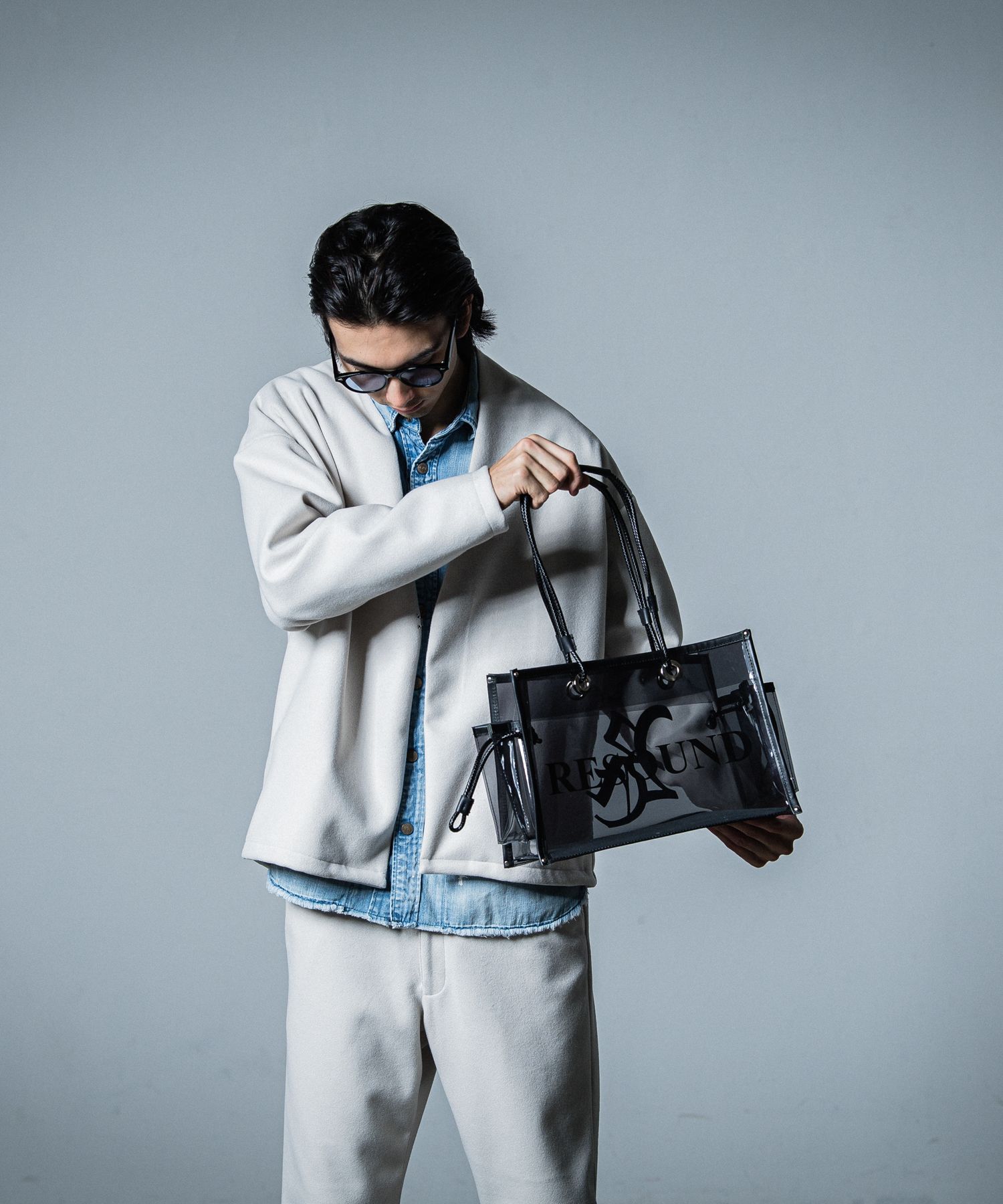 RESOUND CLOTHING - vermilion×RESOUND PVC TOTE BAG / RC33-BAG