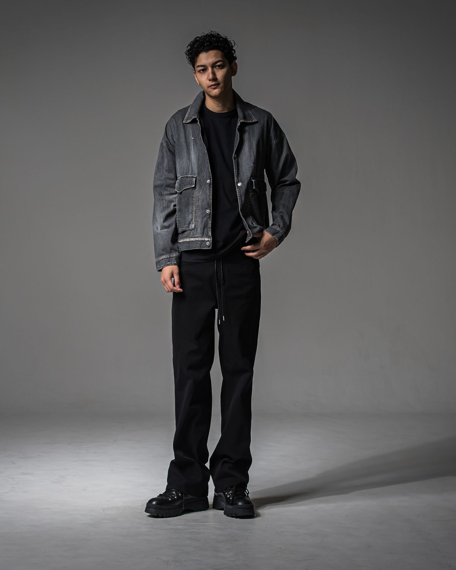 LDENIM AG FLIGHT JACKET / RC37-JK-001 / デニムフライトジャケット / ブラックユーズド