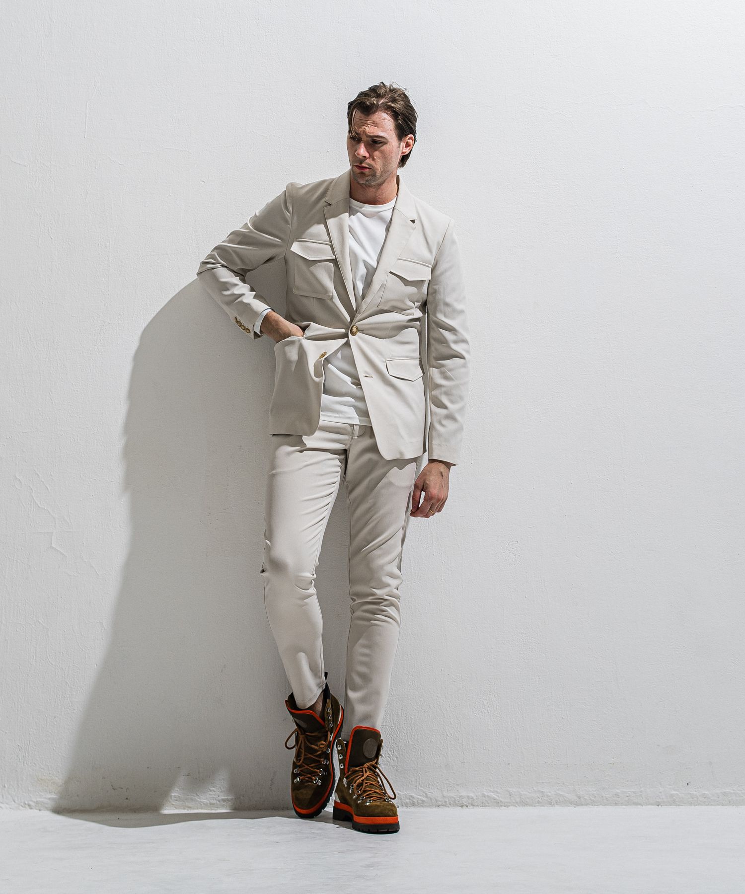 GAVIRIA SLACKS EASY PANTS / DP1-ST-001 / スラックスイージーパンツ / ベージュ (3月中旬入荷予定)