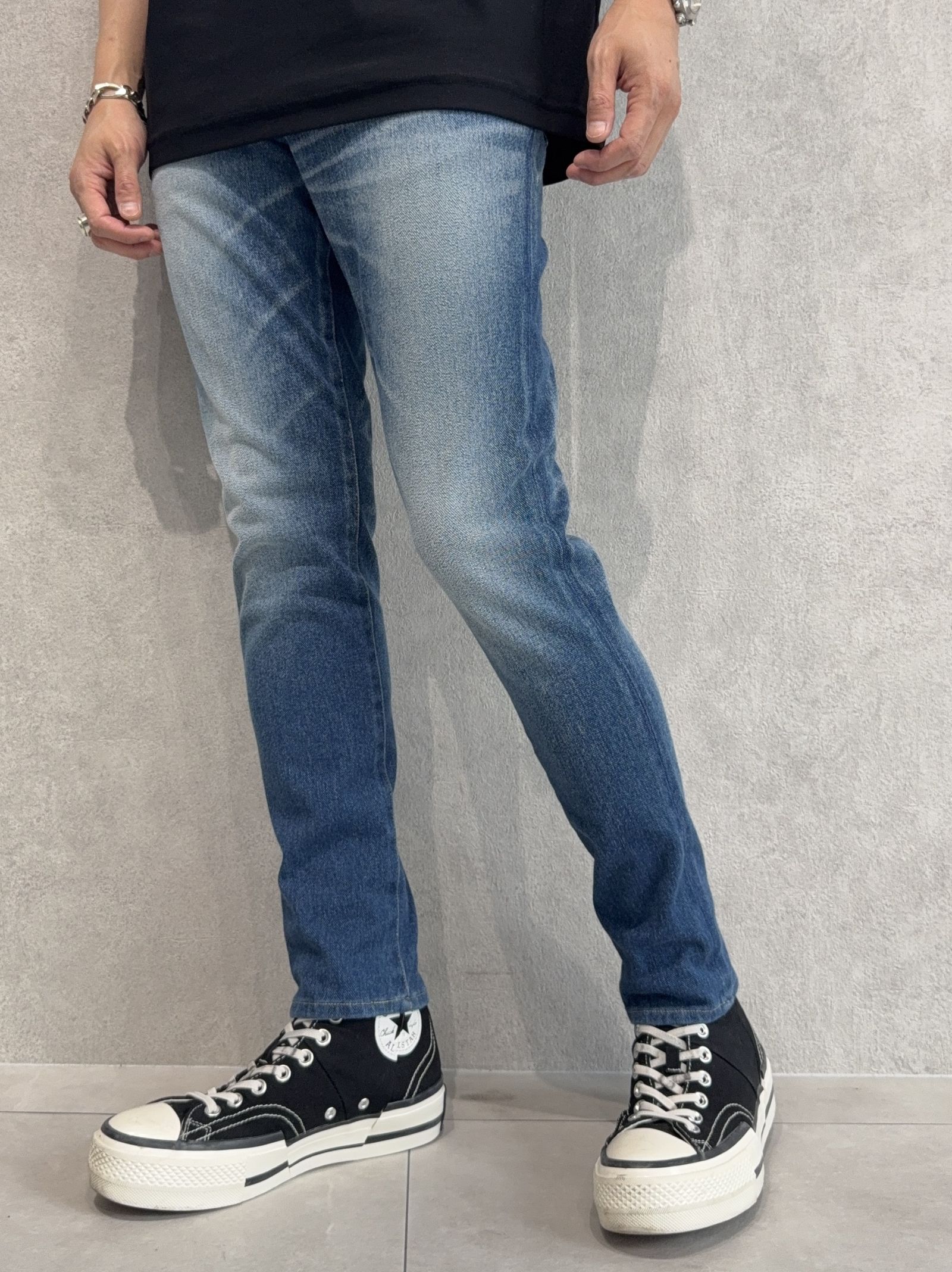MICK DENIM JERSEY / RC35-ST-020 / デニムジャージテーパードパンツ / インディゴユーズド