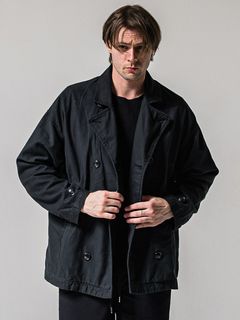 MV OVER PCOAT / RC39-JK-006 / ミリタリーピーコートジャケット / ブラック (2月上旬入荷予定)