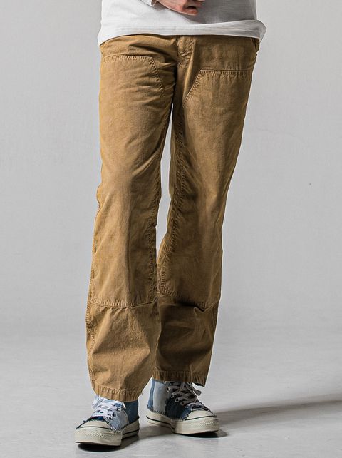 DOUBLE KNEE PT / RC39-ST-041 / ダブルニーワイドデニムパンツ / ダックブラウン (3月中旬入荷予定)