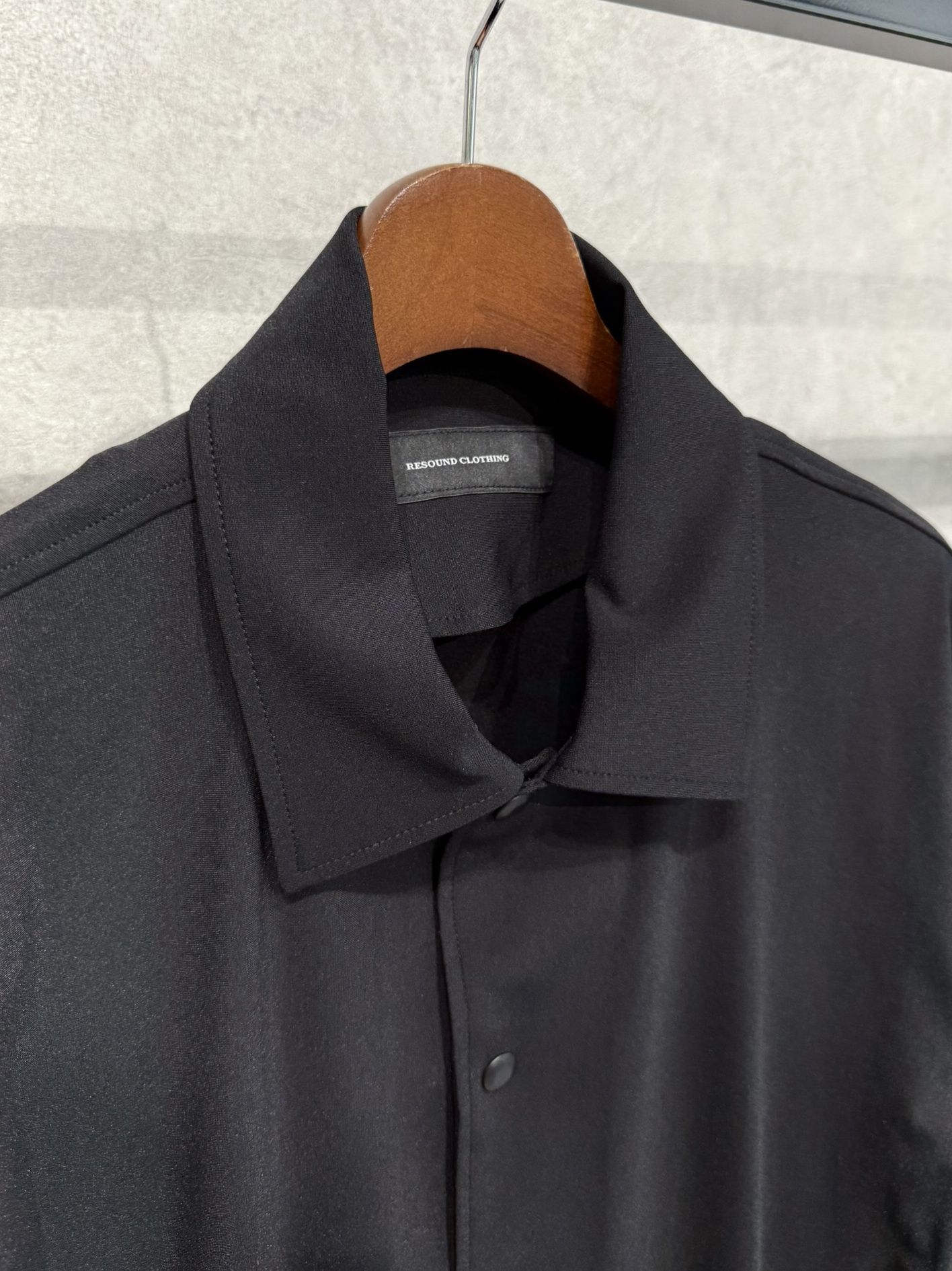NYLON HALF COACH JACKET / RC36-C-002 / 半袖ナイロンコーチジャケット / ブラック