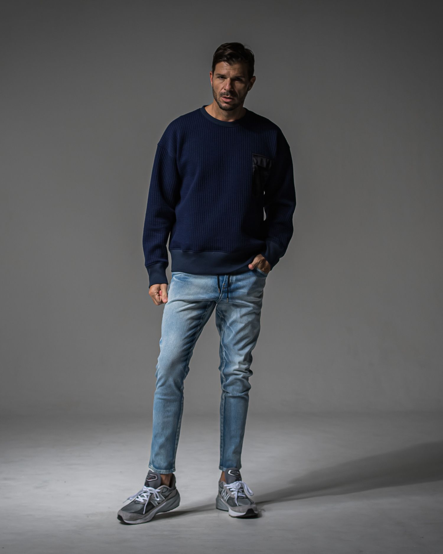 MICK DENIM JERSEY / RC37-ST-020 / デニムジャージテーパードパンツ / ライトインディゴ (9月上旬入荷予定)