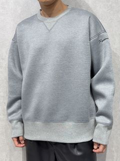 HD DROP TRAINER / RC37-C-004 / ダンボールニット 無地トレーナー / グレー