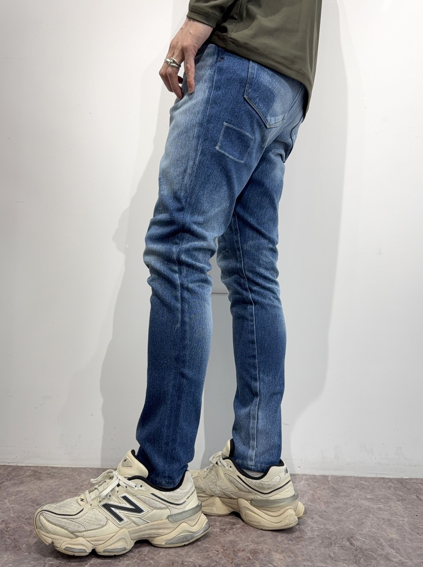 MICK DENIM JERSEY / RC35-ST-020 / デニムジャージテーパードパンツ / インディゴリメイク
