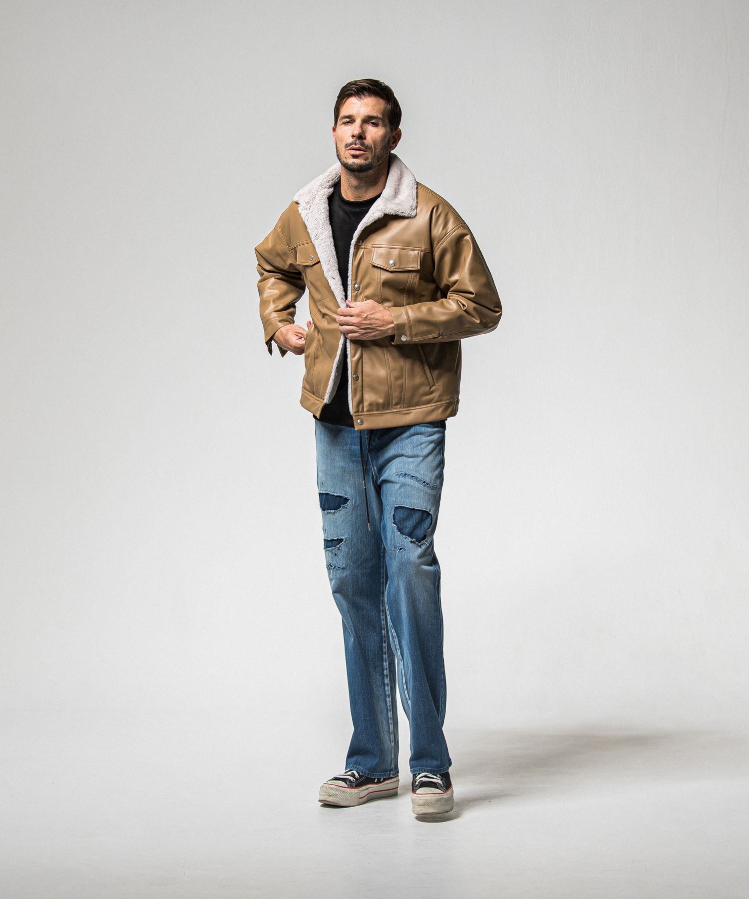 KING DENIM JERSEY / RC38-ST-005 / デニムジャージバギーワイドパンツ / インディゴクラッシュ (12月中旬入荷予定)