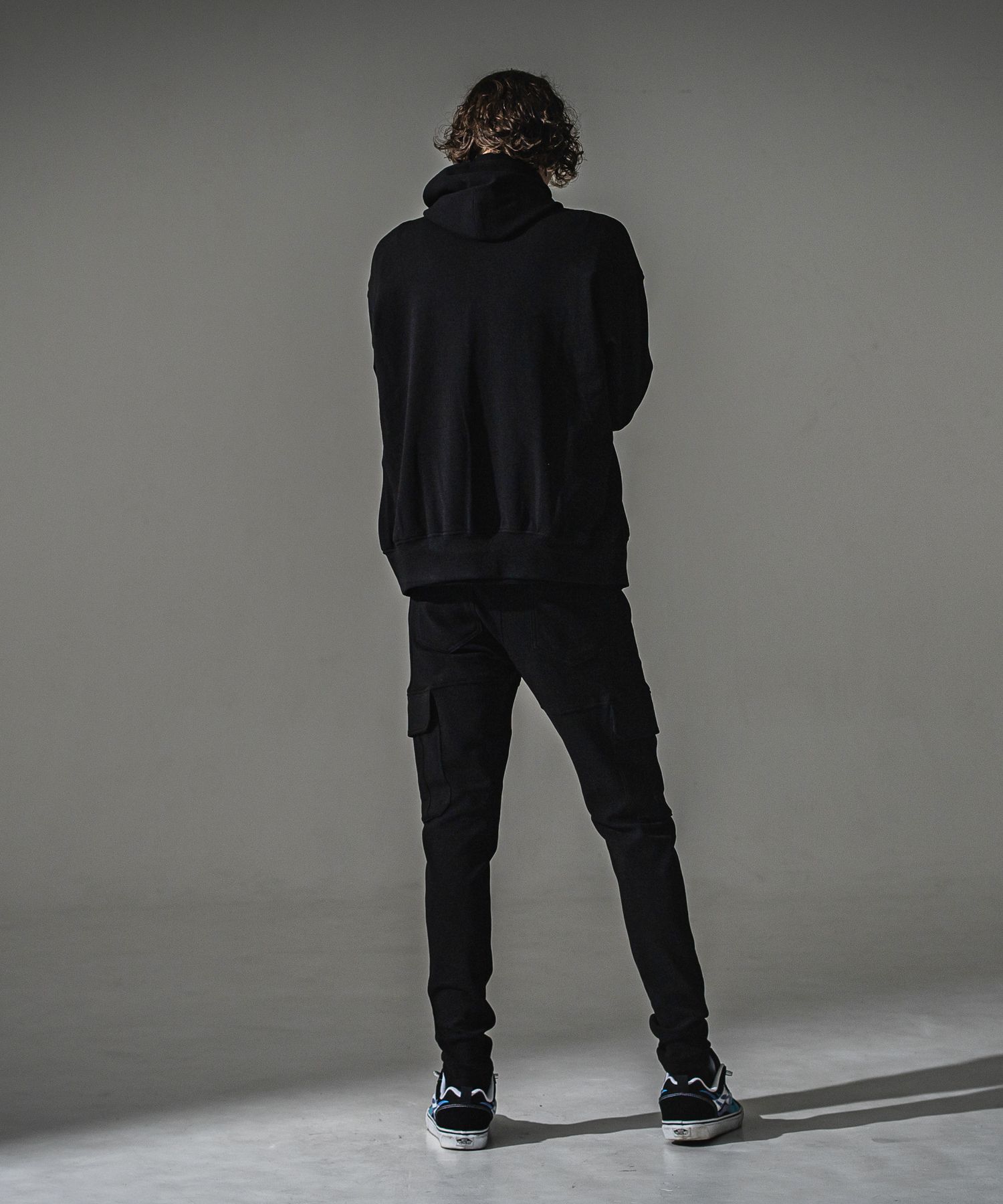 BLISTER VARSITY HOODIE / RC41-C-006 / ライトブリスターニットパーカースタジャン / ブラック (8月下旬入荷予定)