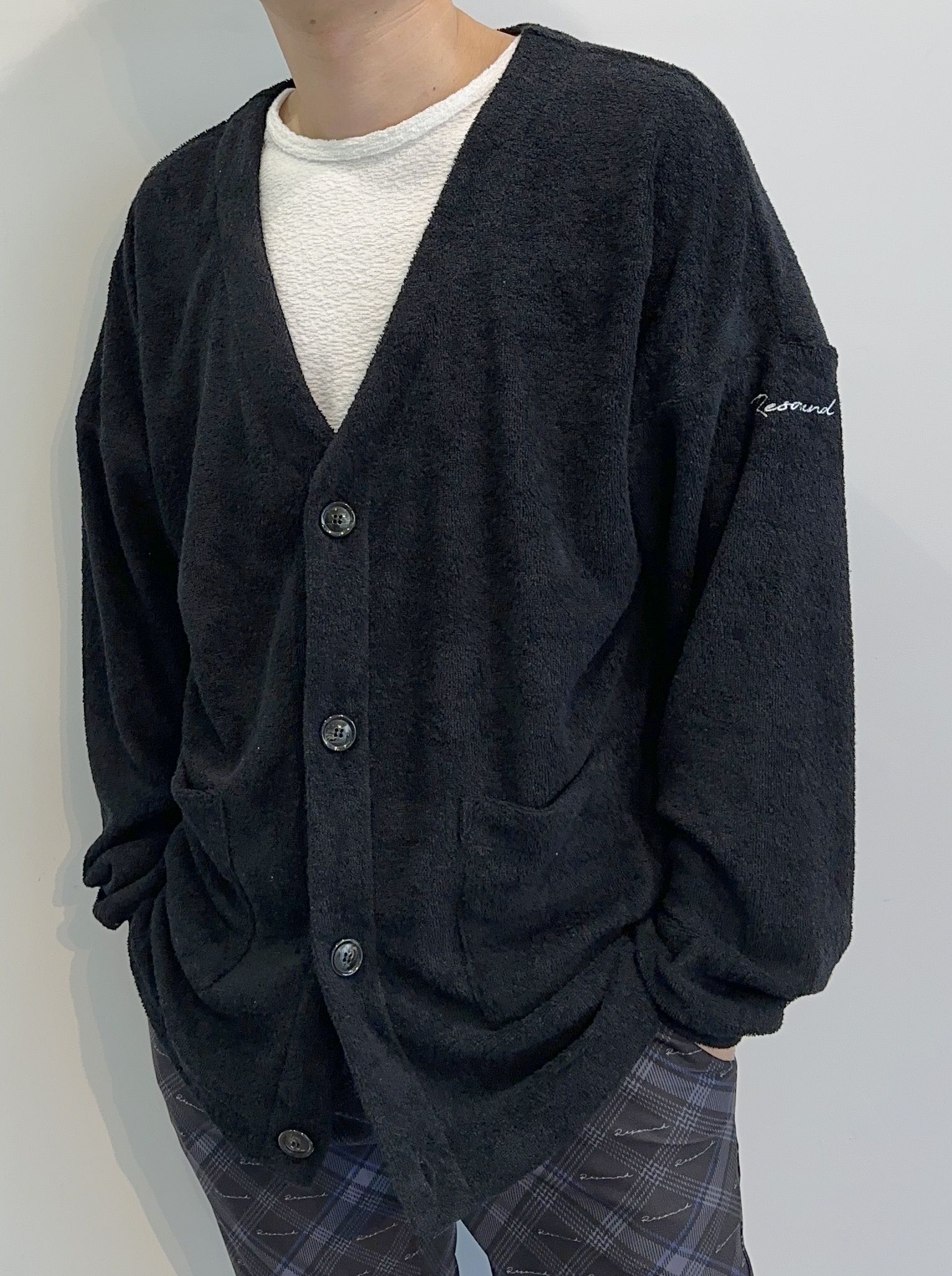 RESOUND CLOTHING - WEST PILE CARDIGAN / RC27-C-009 / パイル