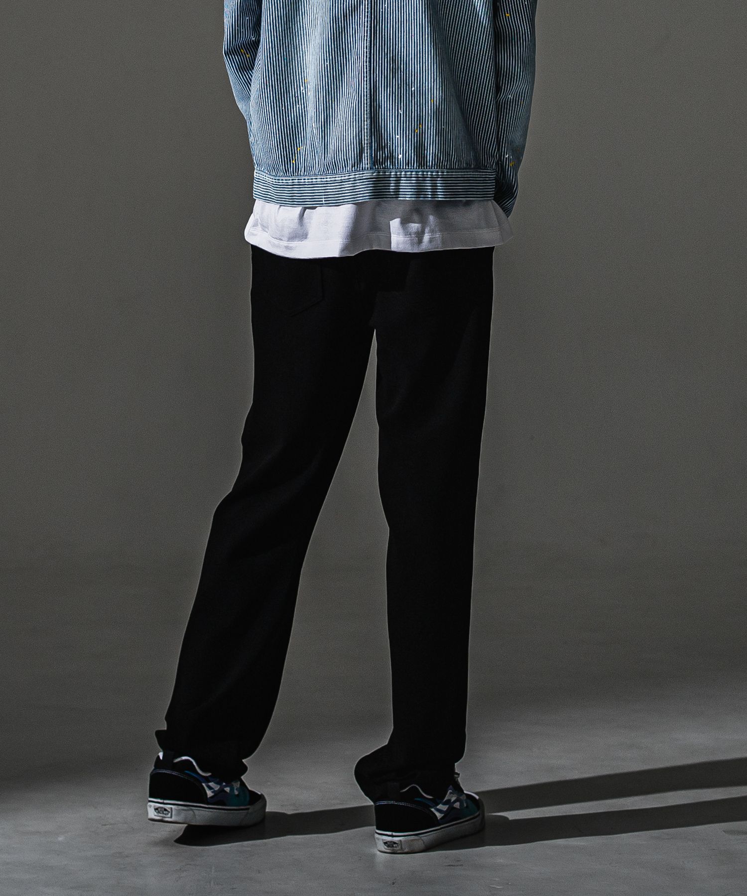 SEMI WIDE TUCK PANTS / RC41-ST-016WT / セミワイドタックパンツ / ブリスターブラック (7月下旬入荷予定)