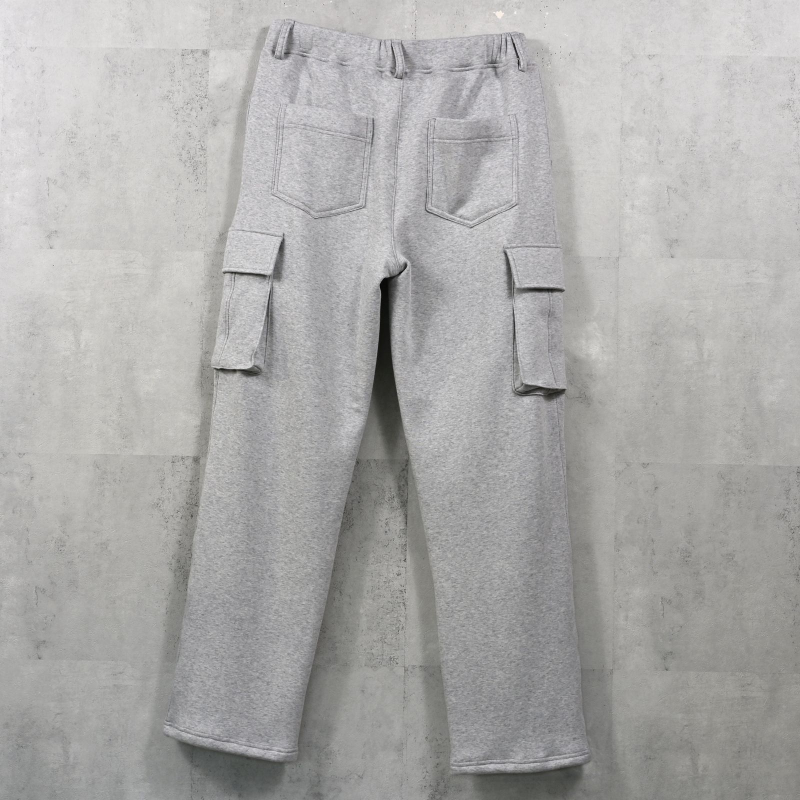 VELOURS FLEECE HEAD CARGO / RC42-ST-043 / 裏起毛セミワイドカーゴタックパンツ / グレー (11月中旬入荷予定)