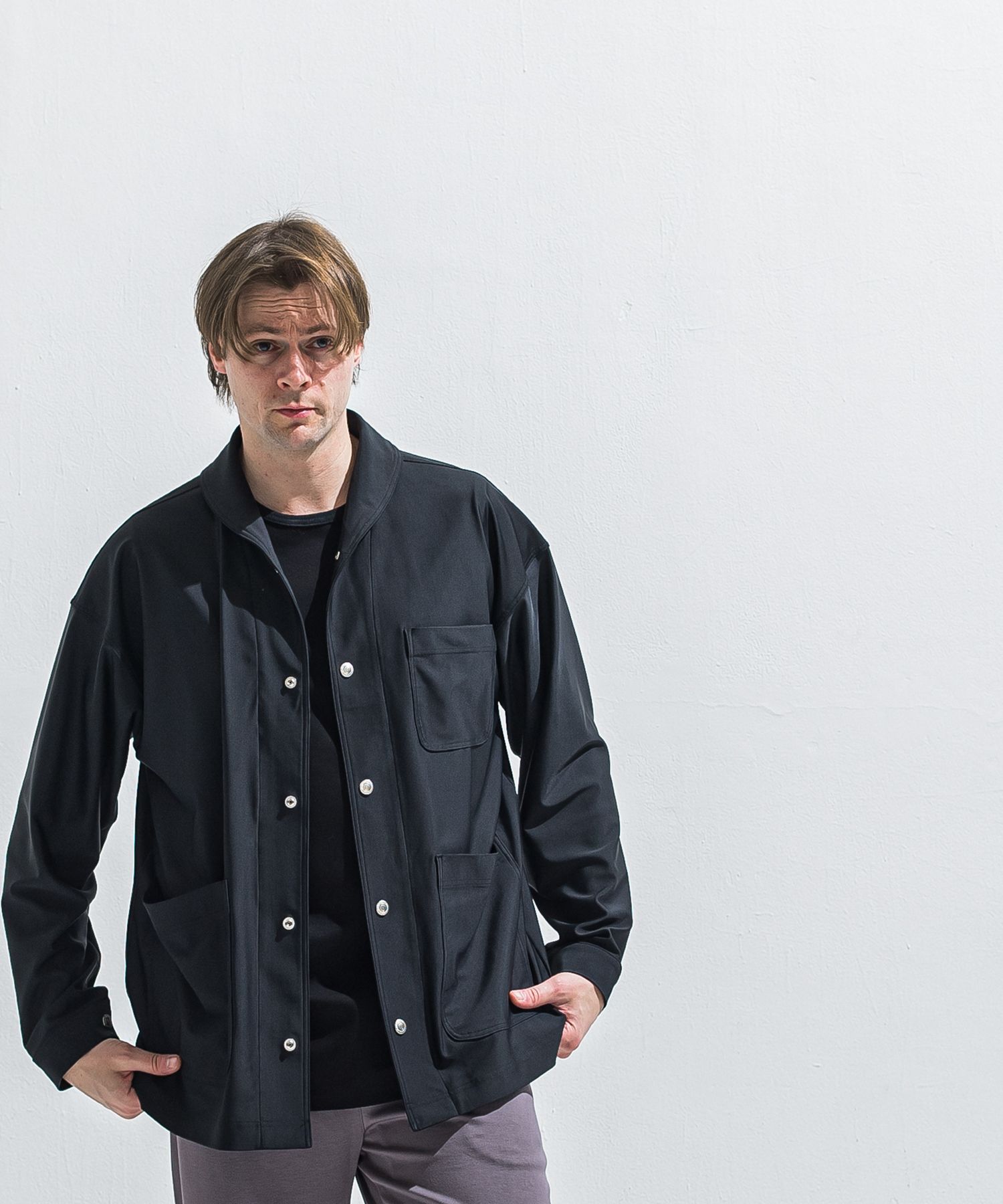 RUSH CAVER ALL / RC40-JK-002 / ラッシュガードカバーオール / ブラック (5月中旬入荷予定)