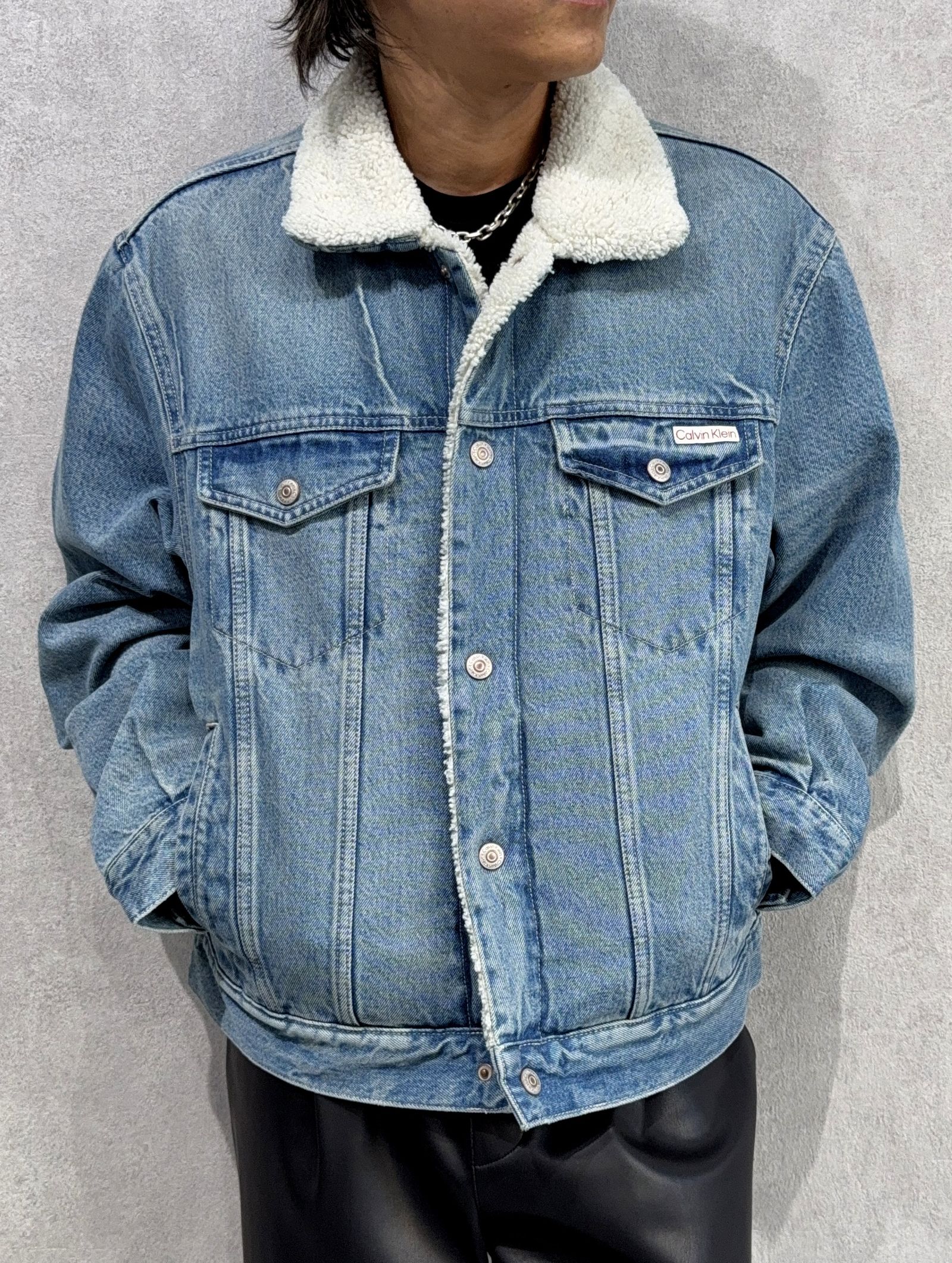 90s シェルパトラッカージャケット / ボアデニムジャケット / 4RD310G / 01J(ライトブルー)