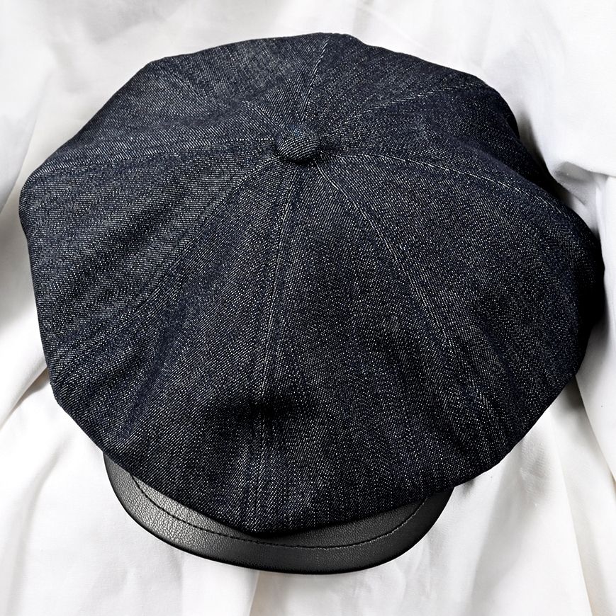 RAY CASQUETTE / RC41-CAP-004 / キャスケット / インディゴデニム×ブラックレザー (8月下旬入荷予定)