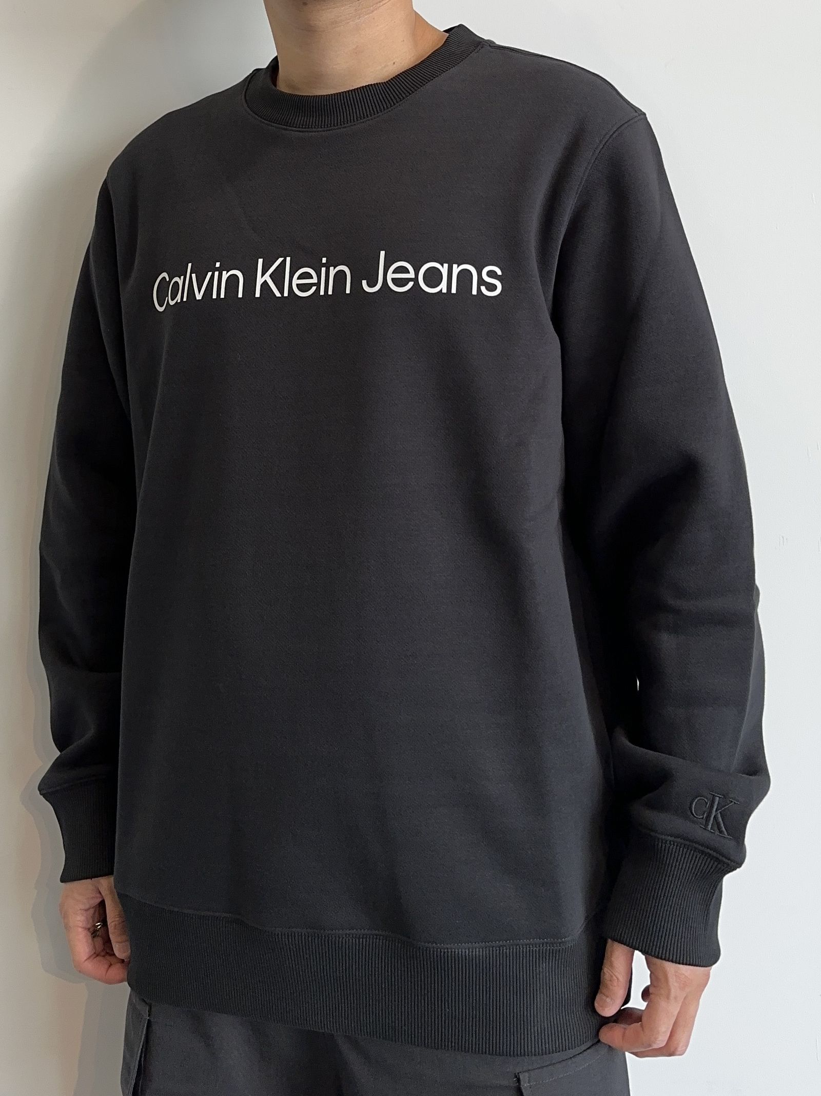 Calvin Klein カルバンクライン スウェット 黒 裏起毛 トレーナー