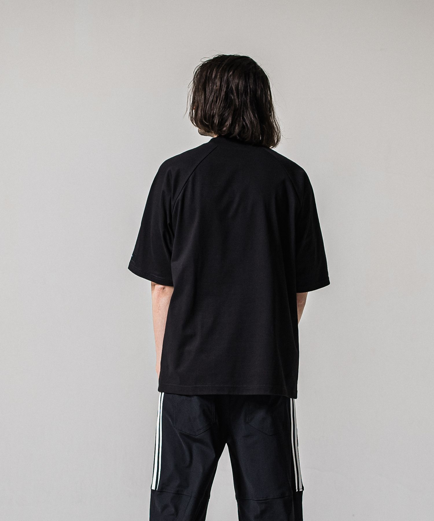 COLLEGE RAGLAN OVER TEE / RC39-T-002 / カレッジロゴラグランビッグTシャツ / ブラック (4月上旬入荷予定)