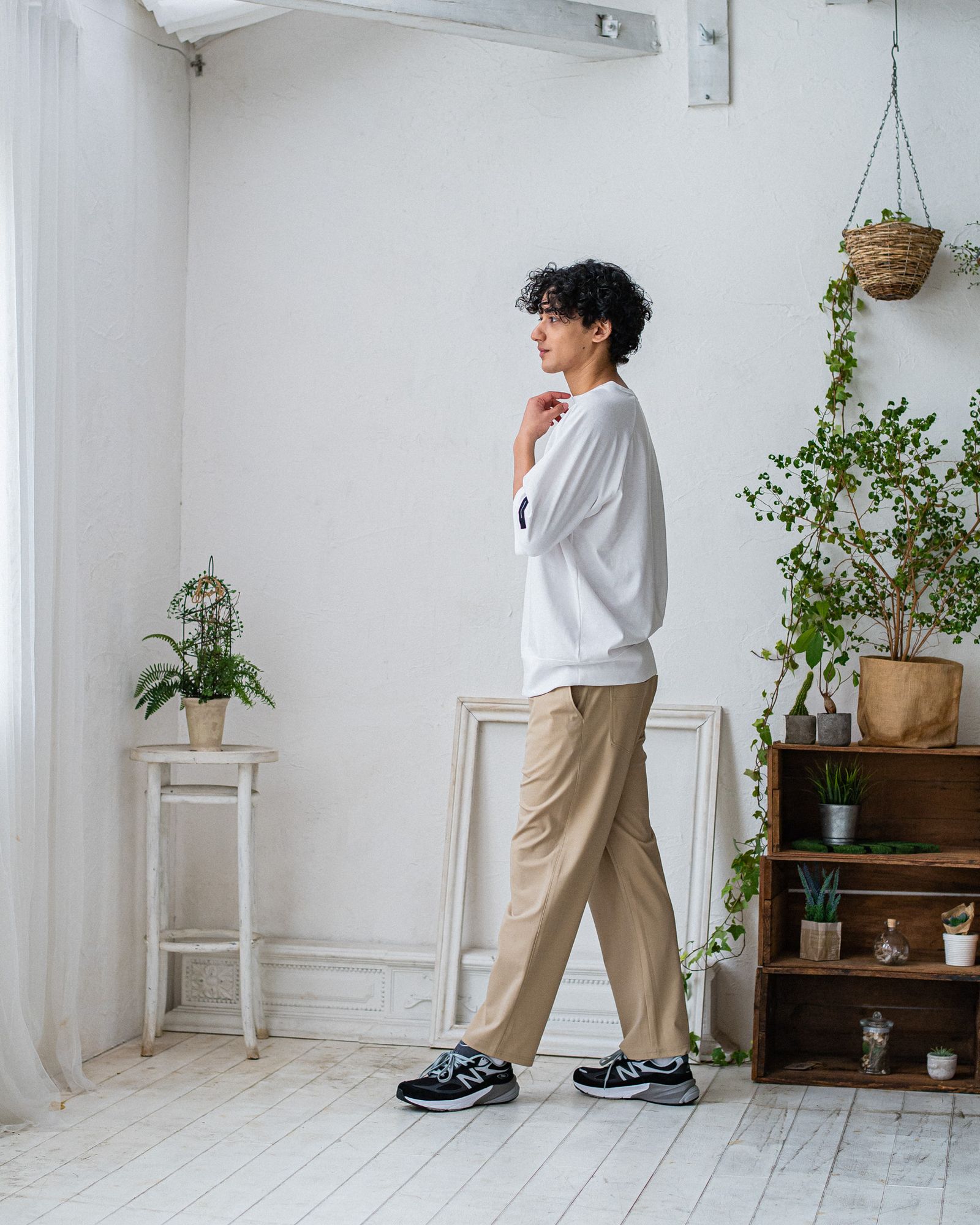 CHRIS EASY WIDE TUCK PANTS / RC32-ST-016WT / ワイドタックパンツ / ベージュ