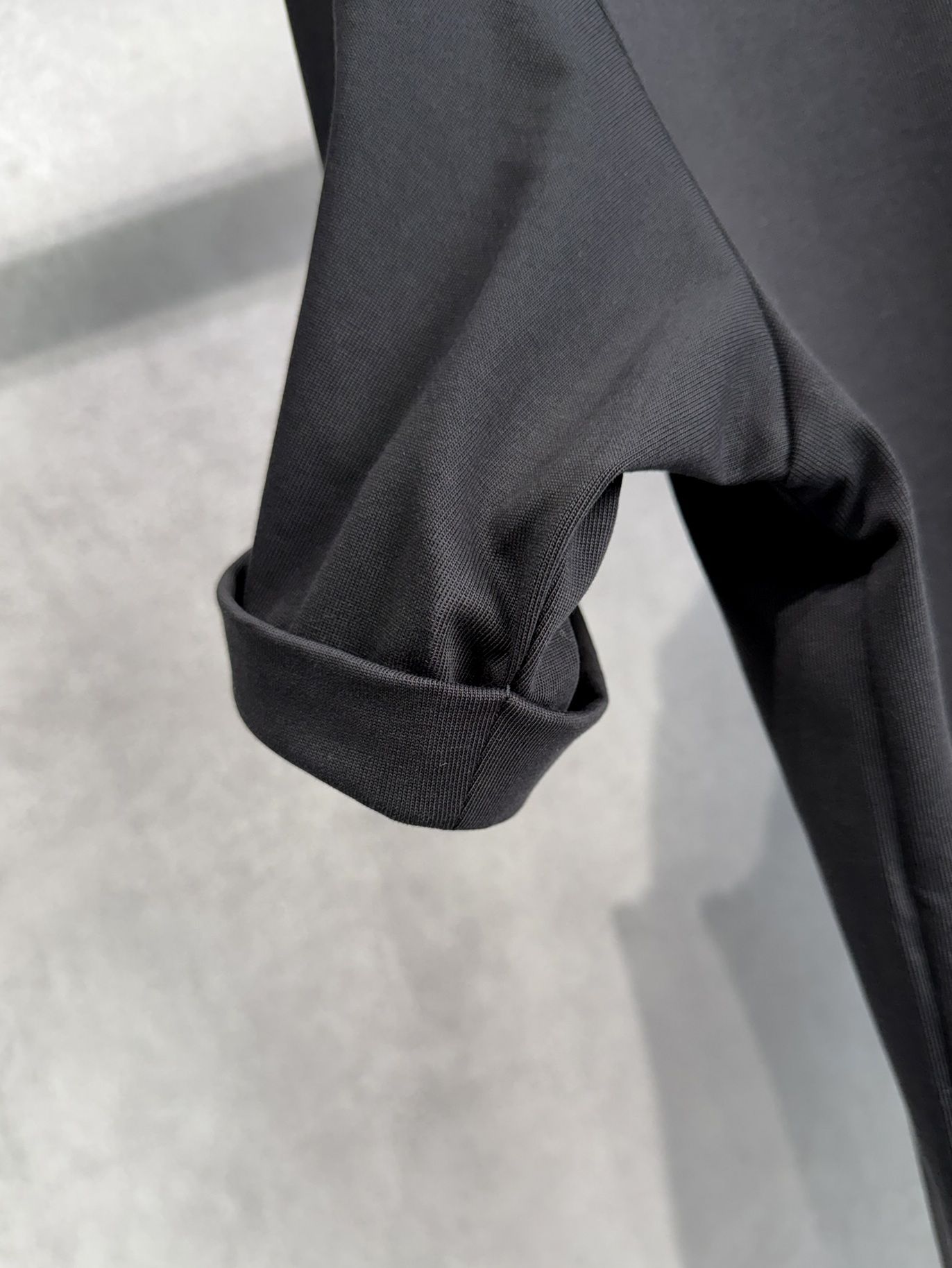 ROLL UP HENRY T / RC40-T-005 / ロールアップヘンリーネックTシャツ / ブラック