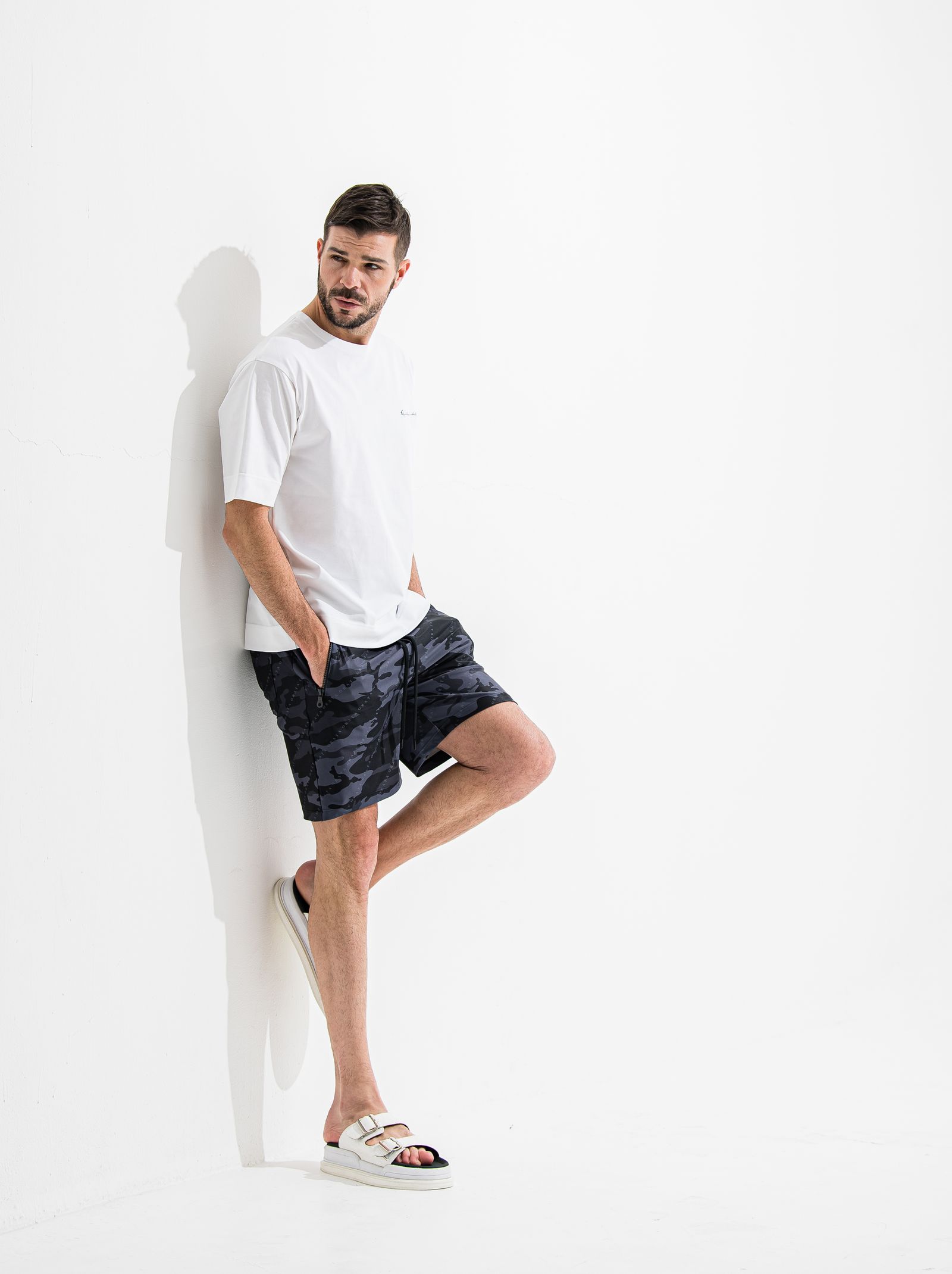 RUSH SHORTS / OR2-HP-002  / ラッシュガードハーフパンツ / ブラックカモフラ (6月中旬入荷予定)