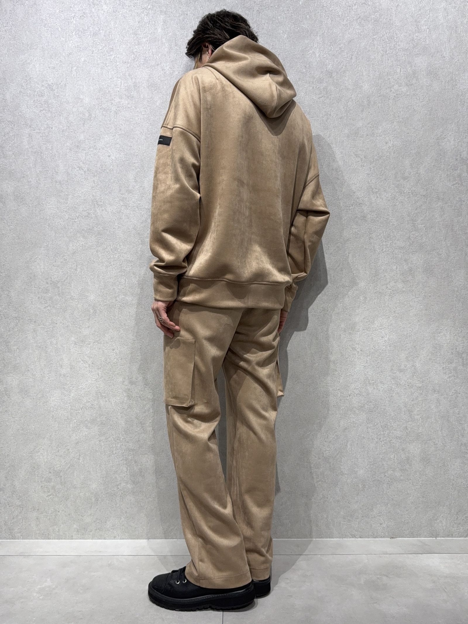DAVID CARGO PANTS / RC38-ST-040 / スエードワイドカーゴパンツ / ブラウン