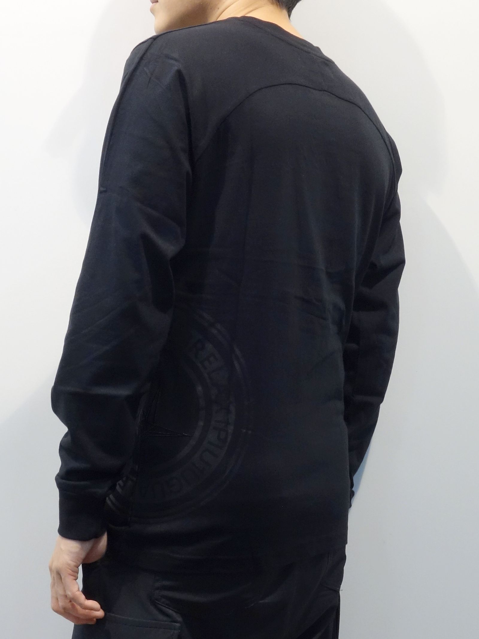 サークルロゴ長袖Tシャツ / ust-22044 / ブラック