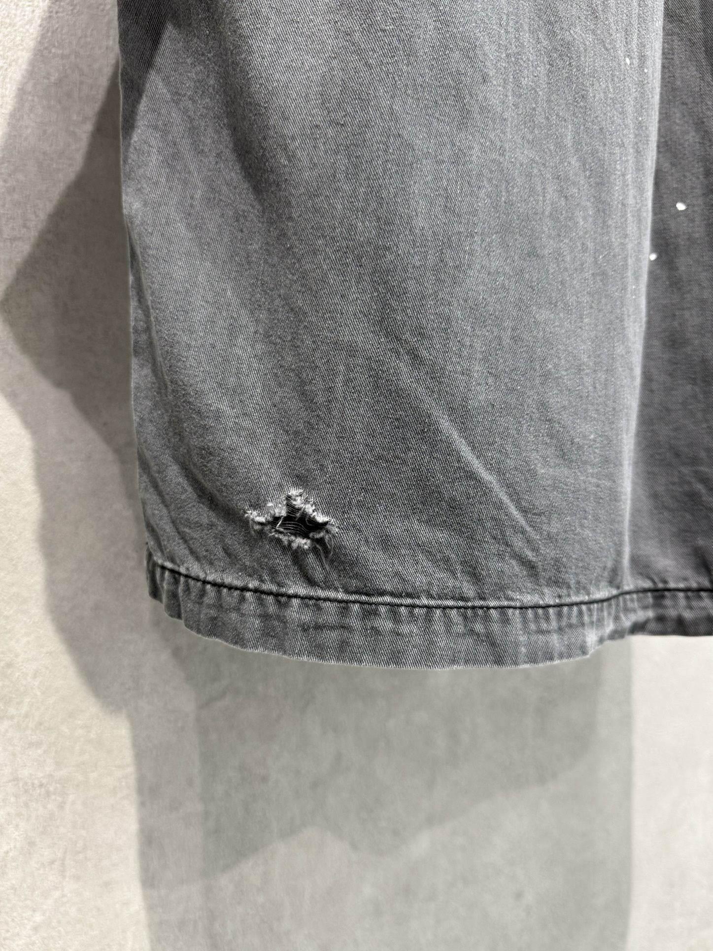 HALF DENIM SHIRTS / RC40-SH-002 / デニム半袖シャツ / ブラック