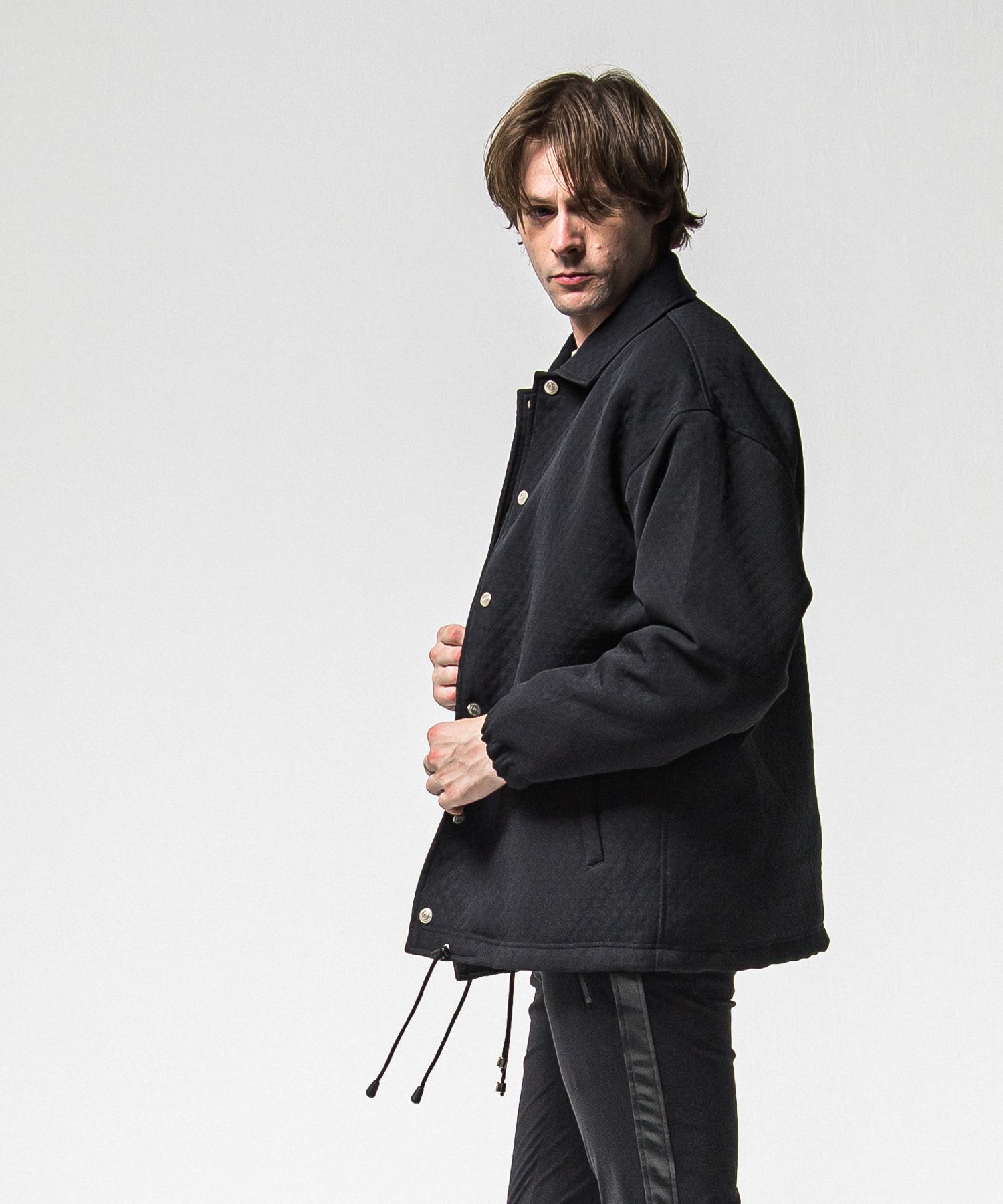 FUR COACH JK / RC38-JK-005 / キルティングファーコーチジャケット / ブラック (11月中旬入荷予定)