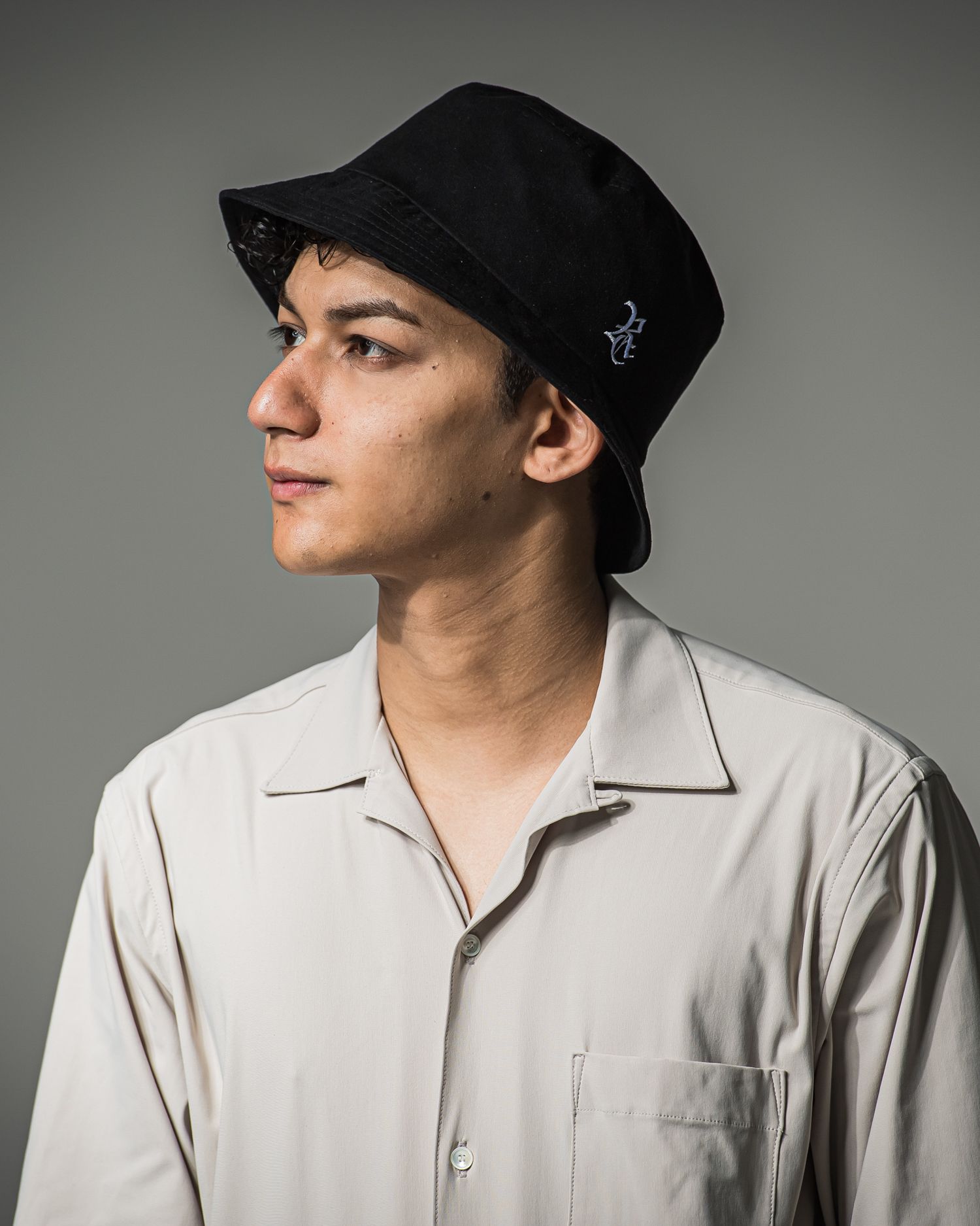 SUEDE BUCKET HAT / RC37-CAP-003 / スエードエコレザーバケットハット / ブラック (9月上旬入荷予定)