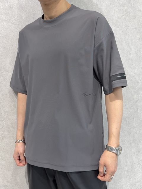 SIDE RC OVER TEE / RC39-T-004 / サイドロゴナイロンビッグTシャツ / グレー