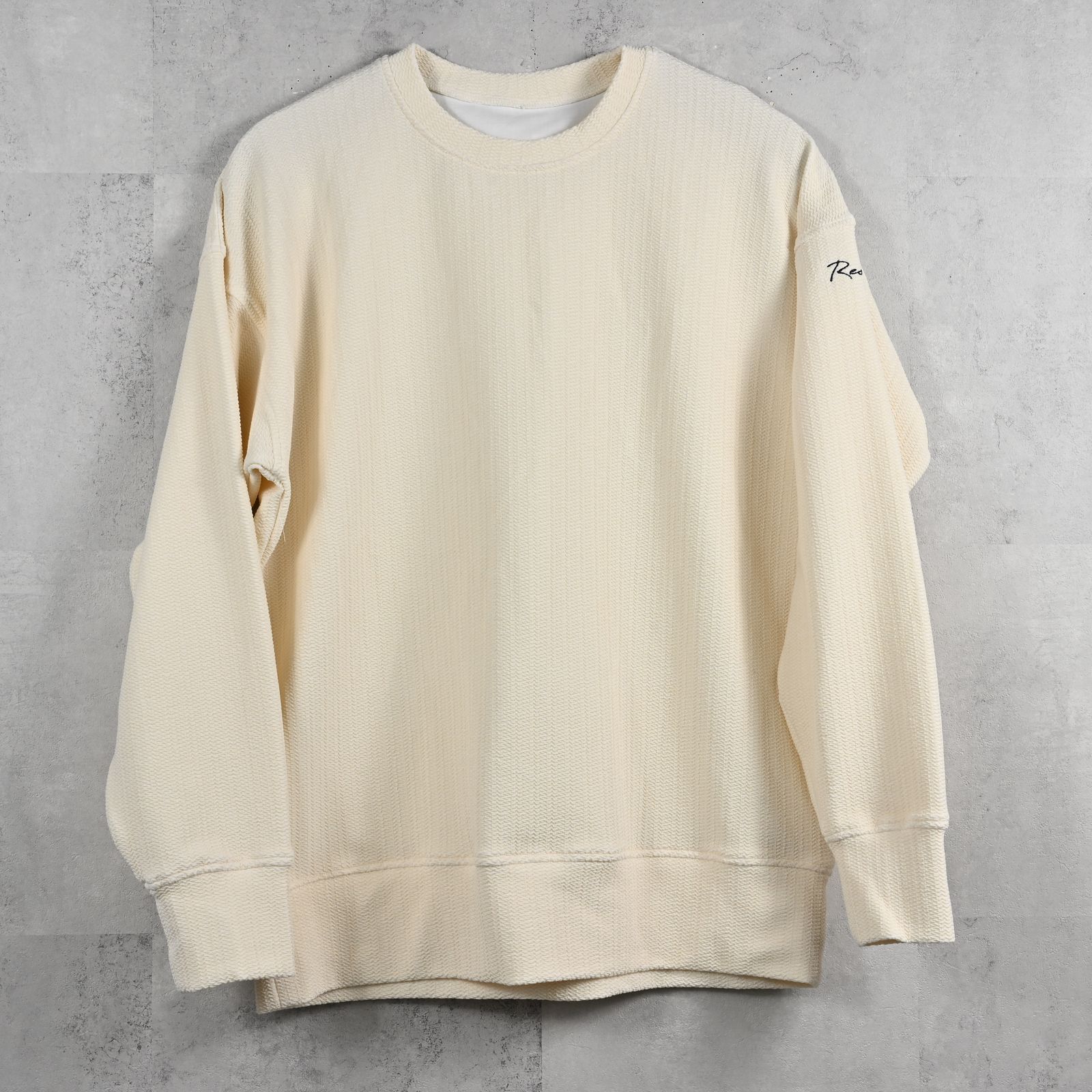 BLISTER TRAINER / RC39-C-004 / ブリスターニットトレーナー / オフホワイト (1月中旬入荷予定)