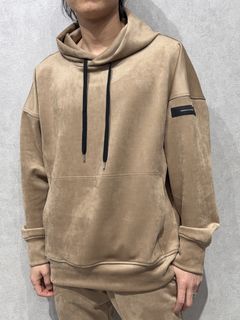 SUEDE LOOSE HOODIE / RC38-C-006 / スエードパーカー / ブラウン