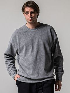 BLISTER TRAINER / RC39-C-004 / ブリスターニットトレーナー / グレー (1月中旬入荷予定)